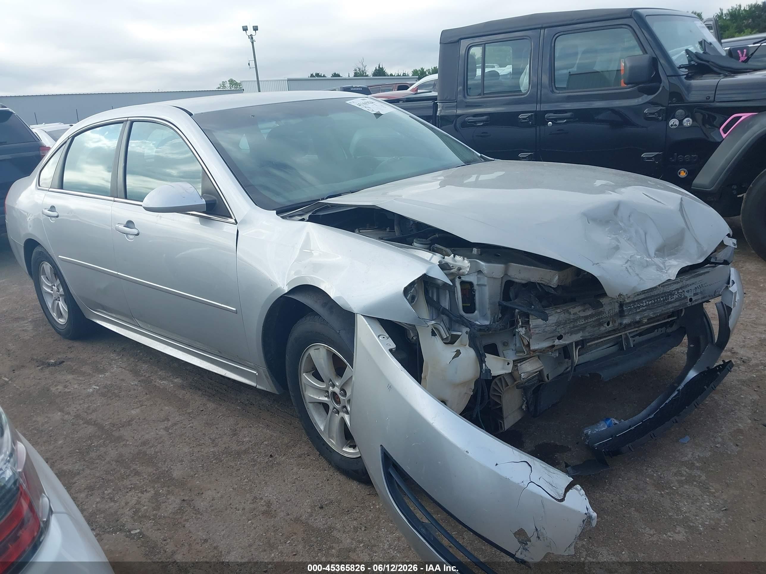 2012 Chevrolet Impala Ls Silver vin: 2G1WF5E33C1187437