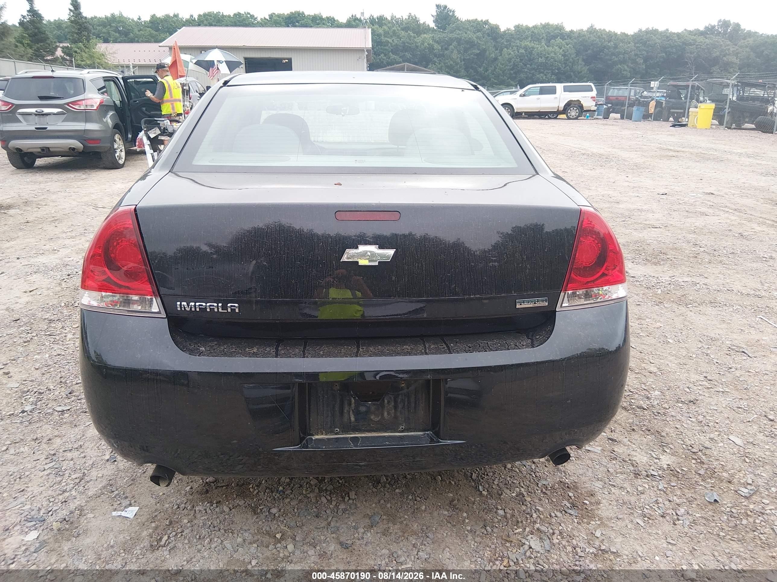 2012 Chevrolet Impala Ls Black vin: 2G1WF5E33C1264811