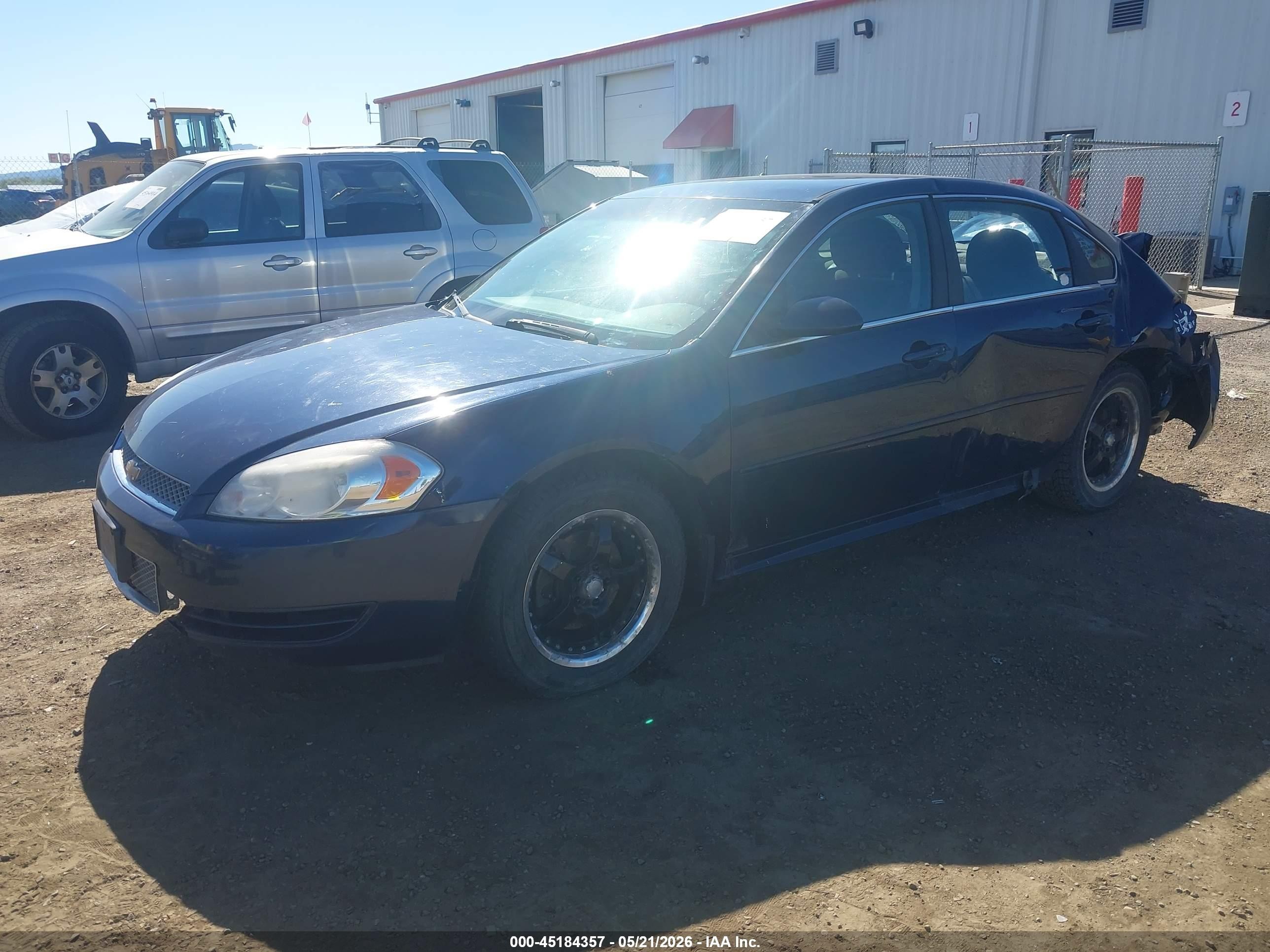2012 Chevrolet Impala Ls Blue vin: 2G1WF5E33C1266283