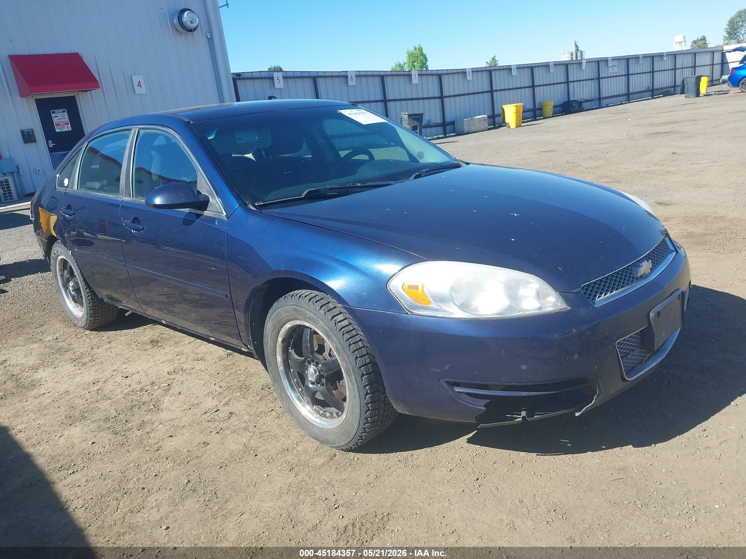 2012 Chevrolet Impala Ls Blue vin: 2G1WF5E33C1266283