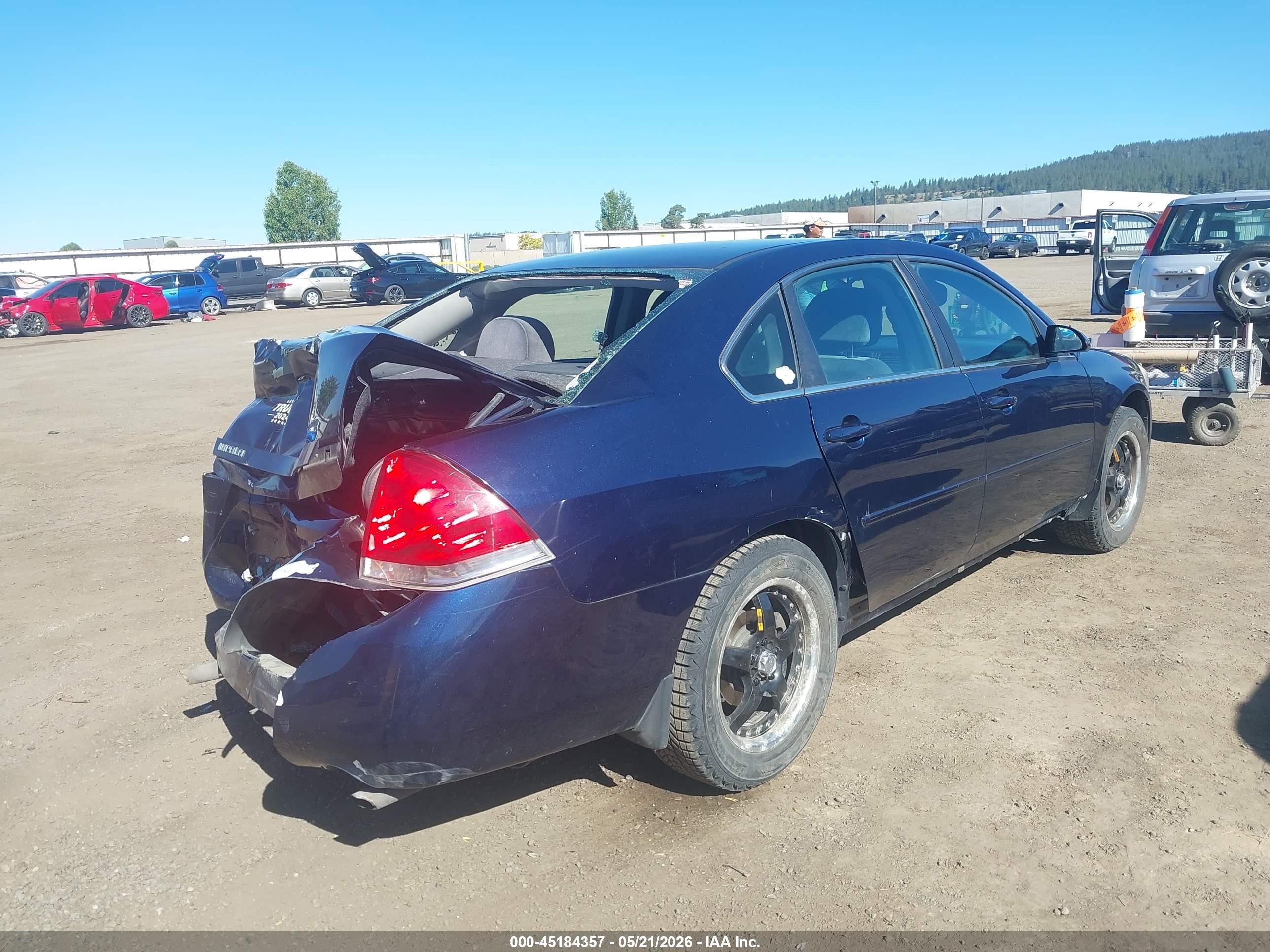 2012 Chevrolet Impala Ls Blue vin: 2G1WF5E33C1266283