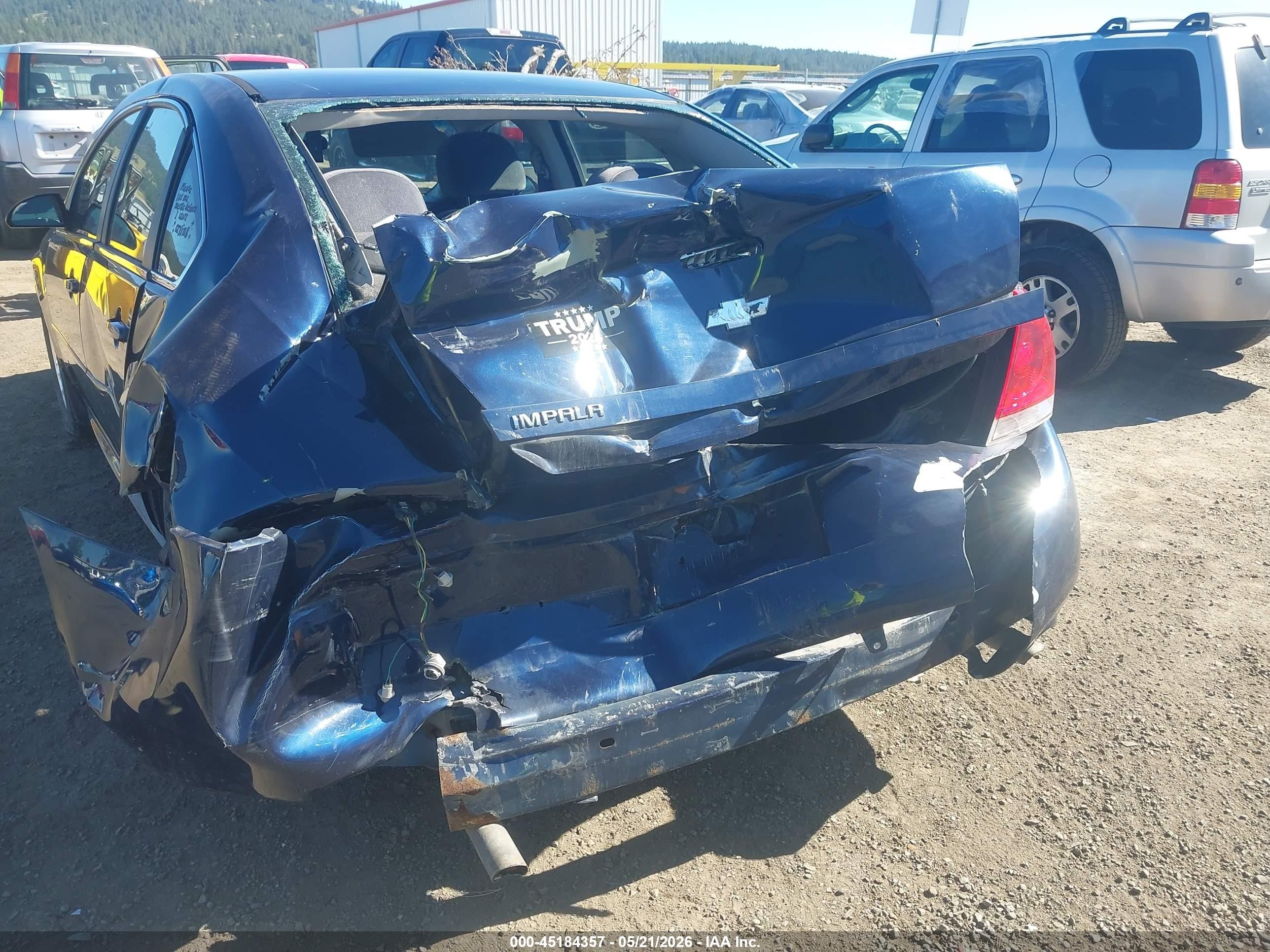 2012 Chevrolet Impala Ls Blue vin: 2G1WF5E33C1266283
