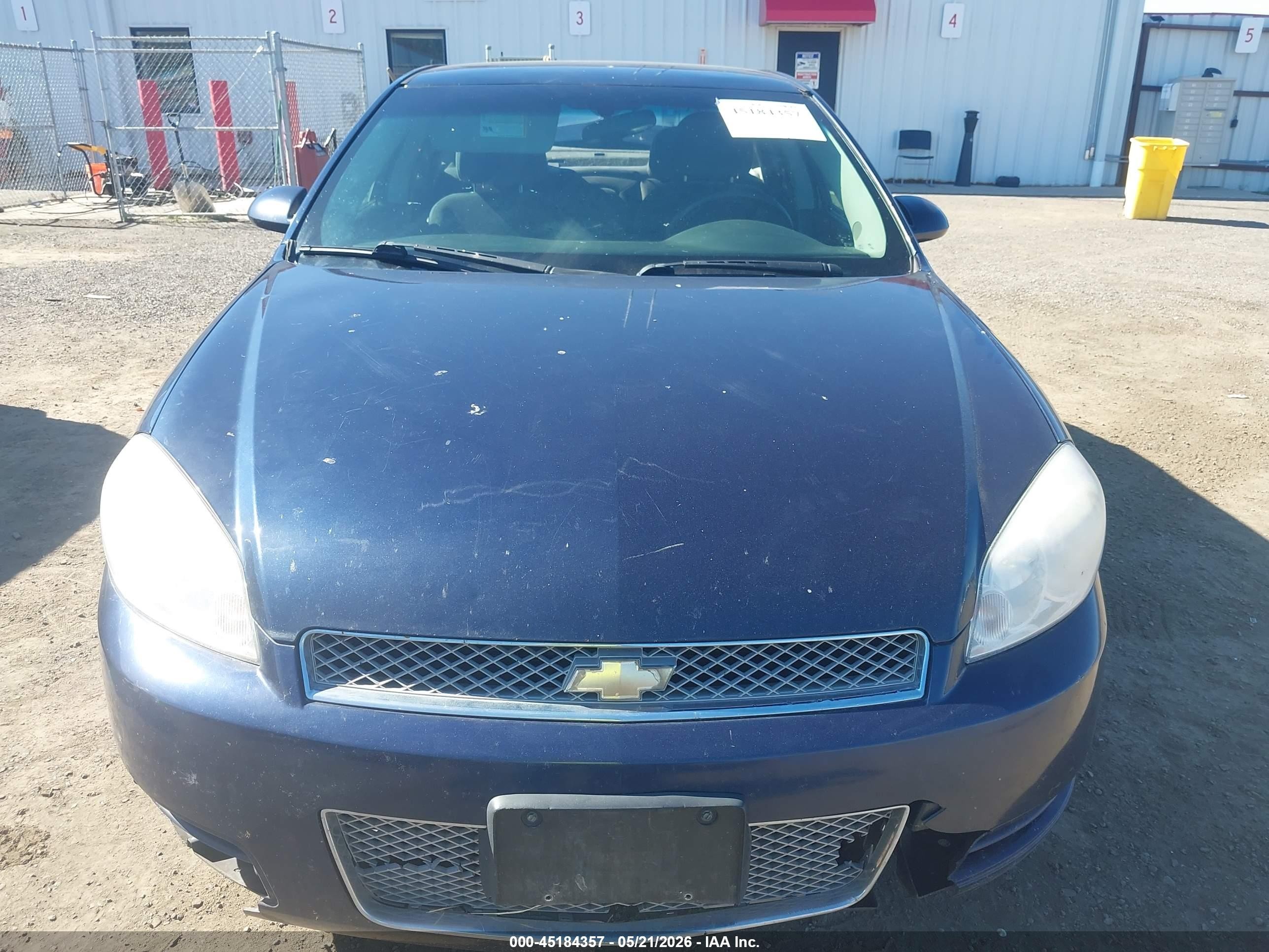 2012 Chevrolet Impala Ls Blue vin: 2G1WF5E33C1266283
