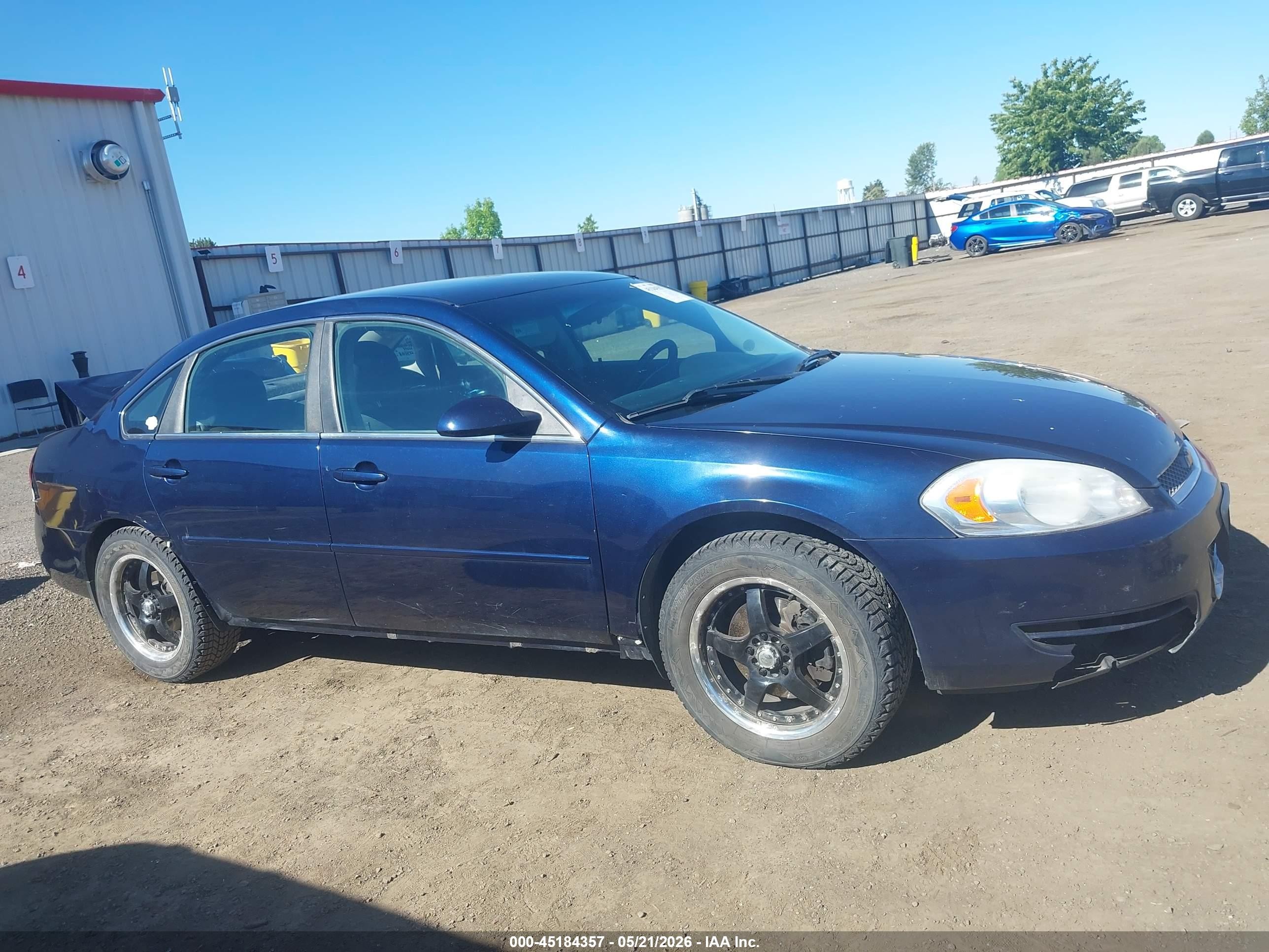 2012 Chevrolet Impala Ls Blue vin: 2G1WF5E33C1266283