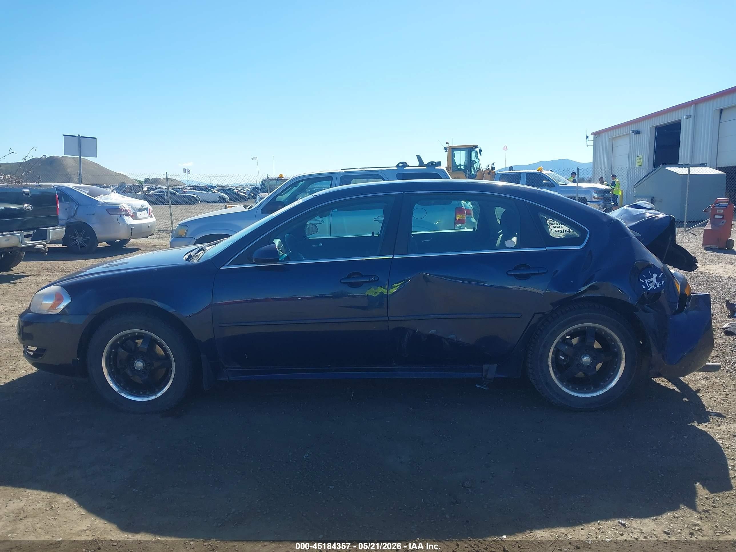 2012 Chevrolet Impala Ls Blue vin: 2G1WF5E33C1266283