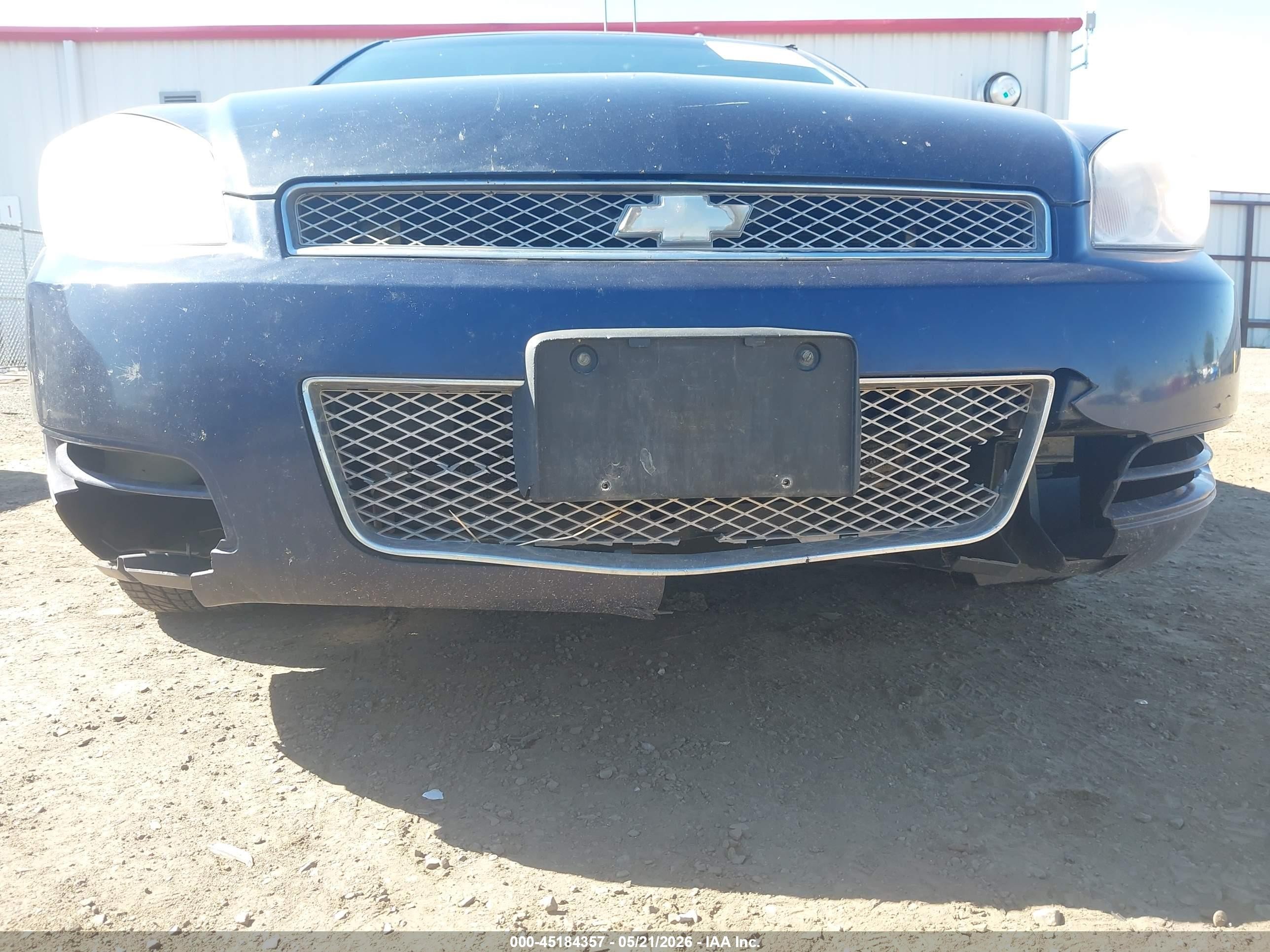 2012 Chevrolet Impala Ls Blue vin: 2G1WF5E33C1266283