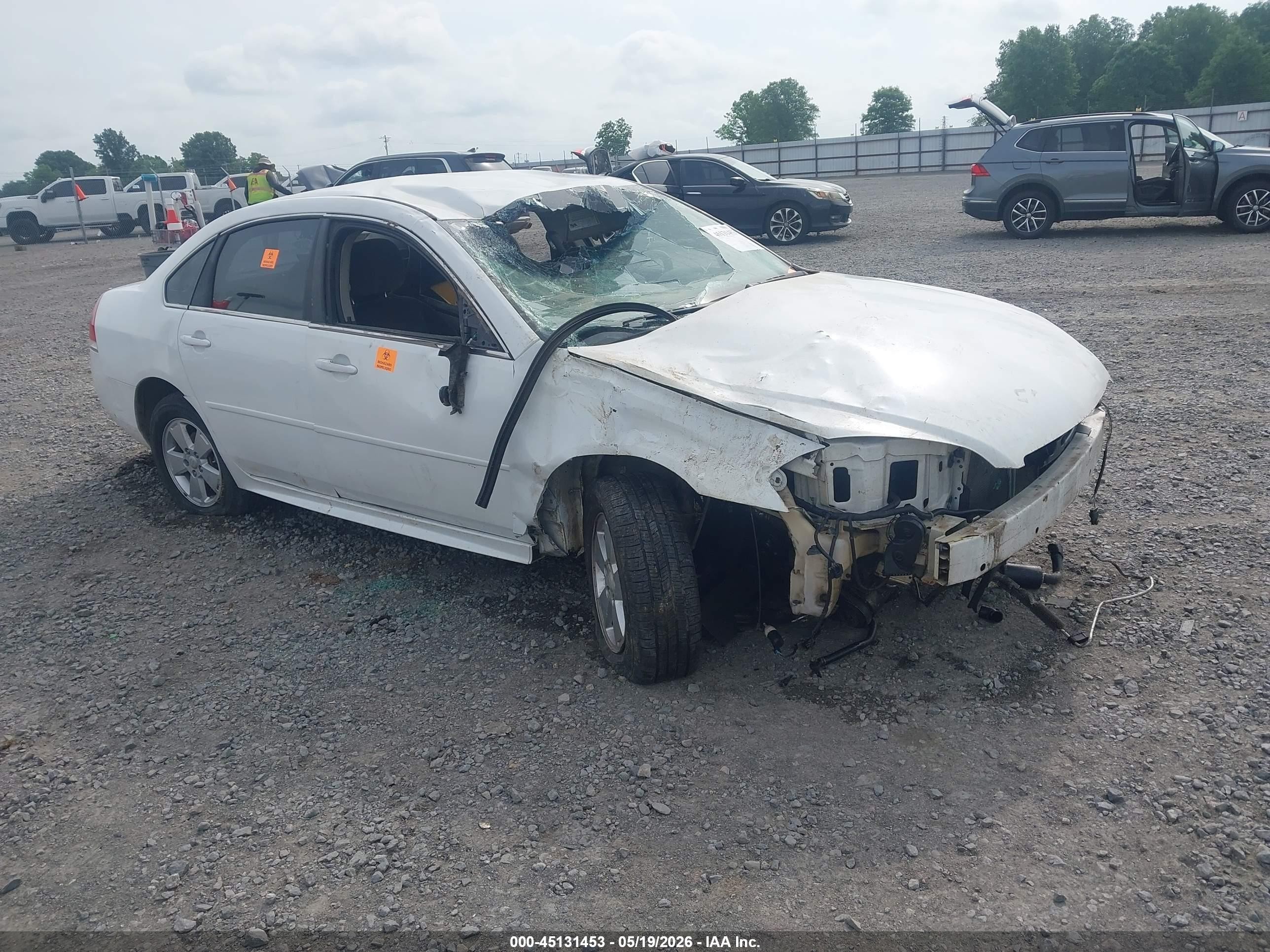 2012 Chevrolet Impala Ls White vin: 2G1WF5E33C1319547