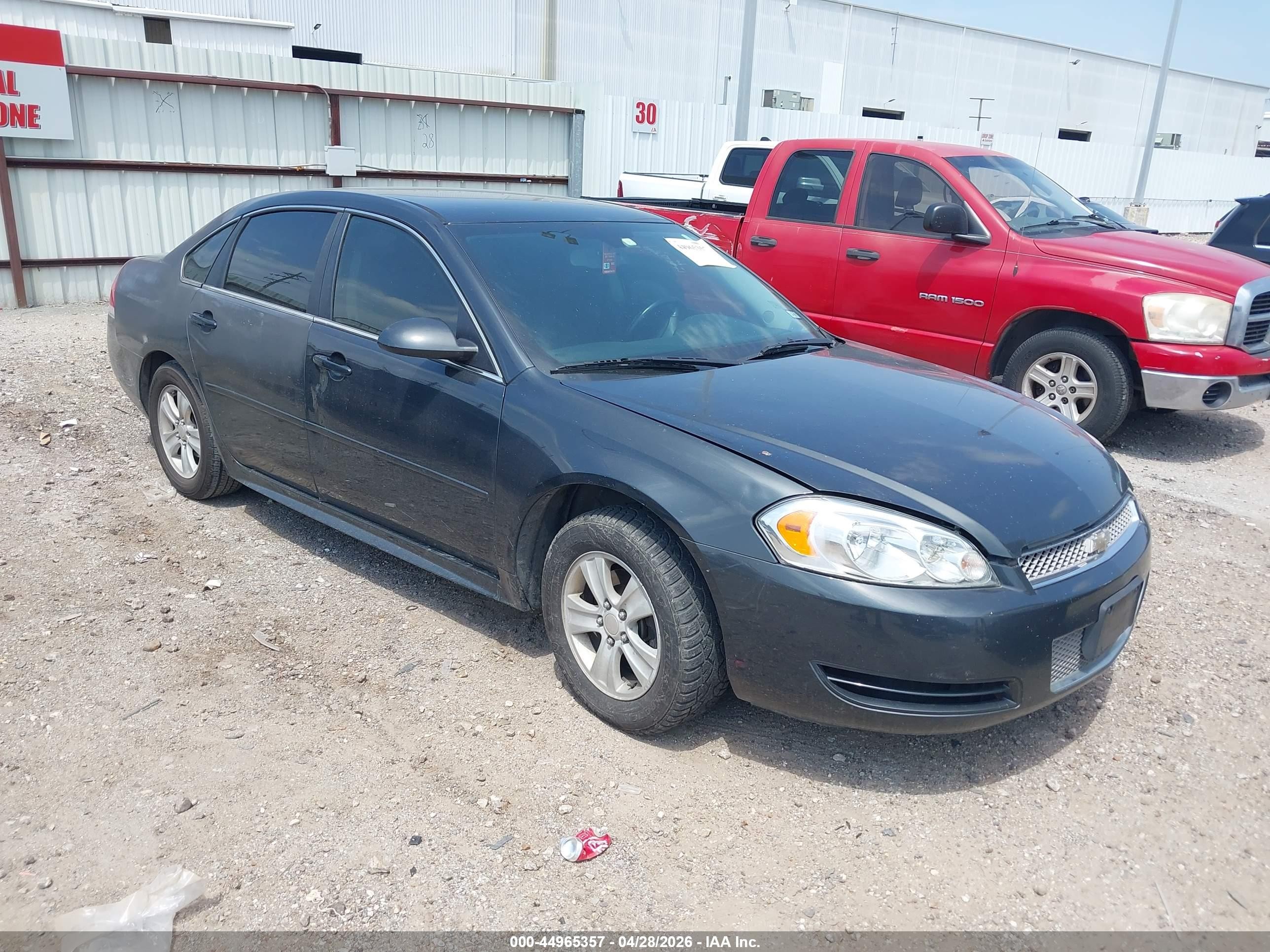 2013 Chevrolet Impala Ls Gray vin: 2G1WF5E33D1156710