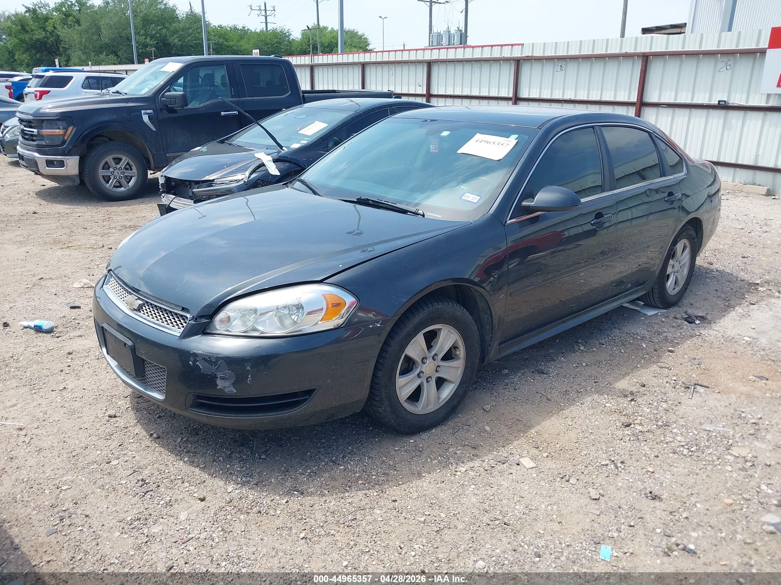 2013 Chevrolet Impala Ls Gray vin: 2G1WF5E33D1156710