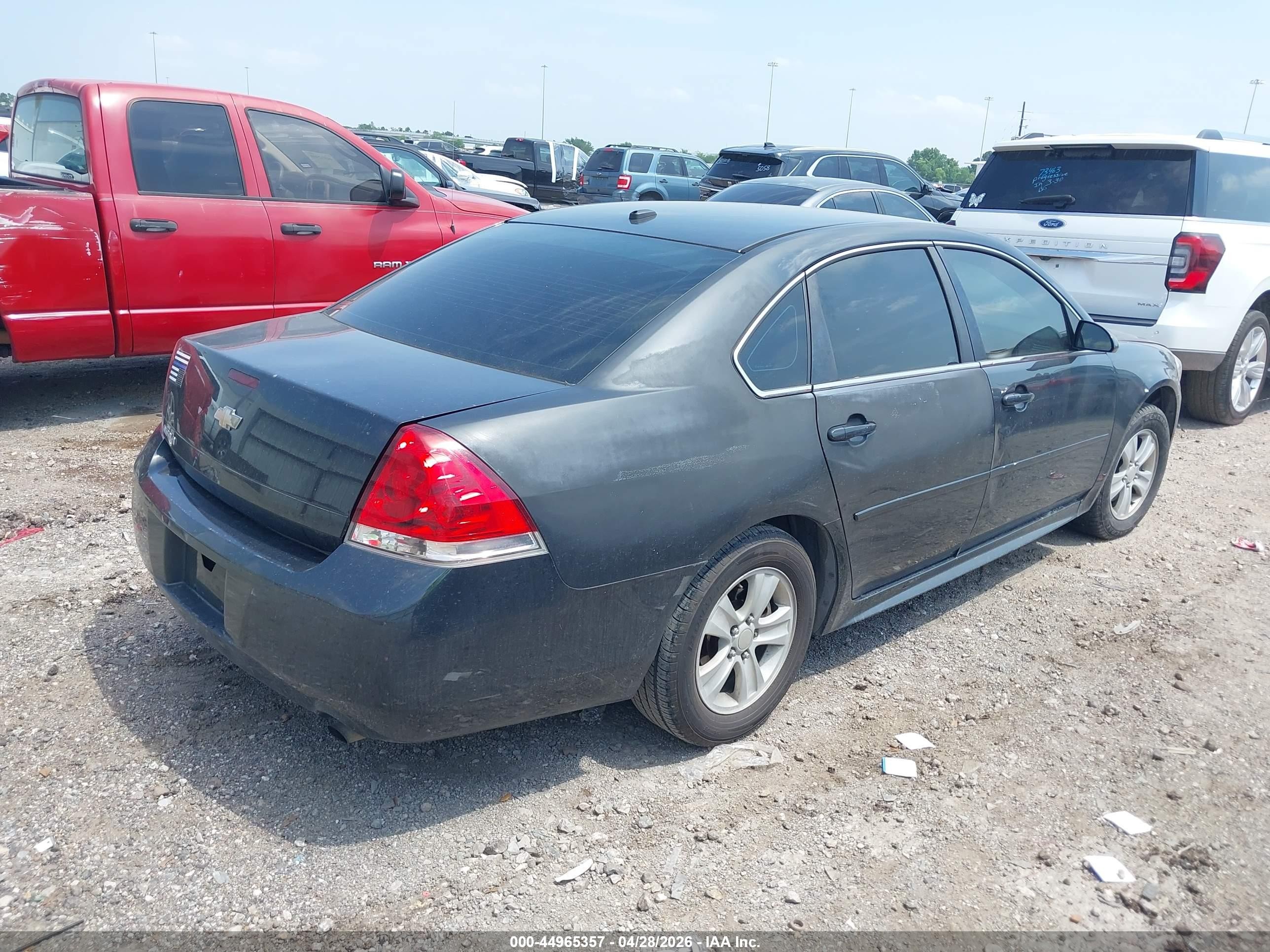 2013 Chevrolet Impala Ls Gray vin: 2G1WF5E33D1156710
