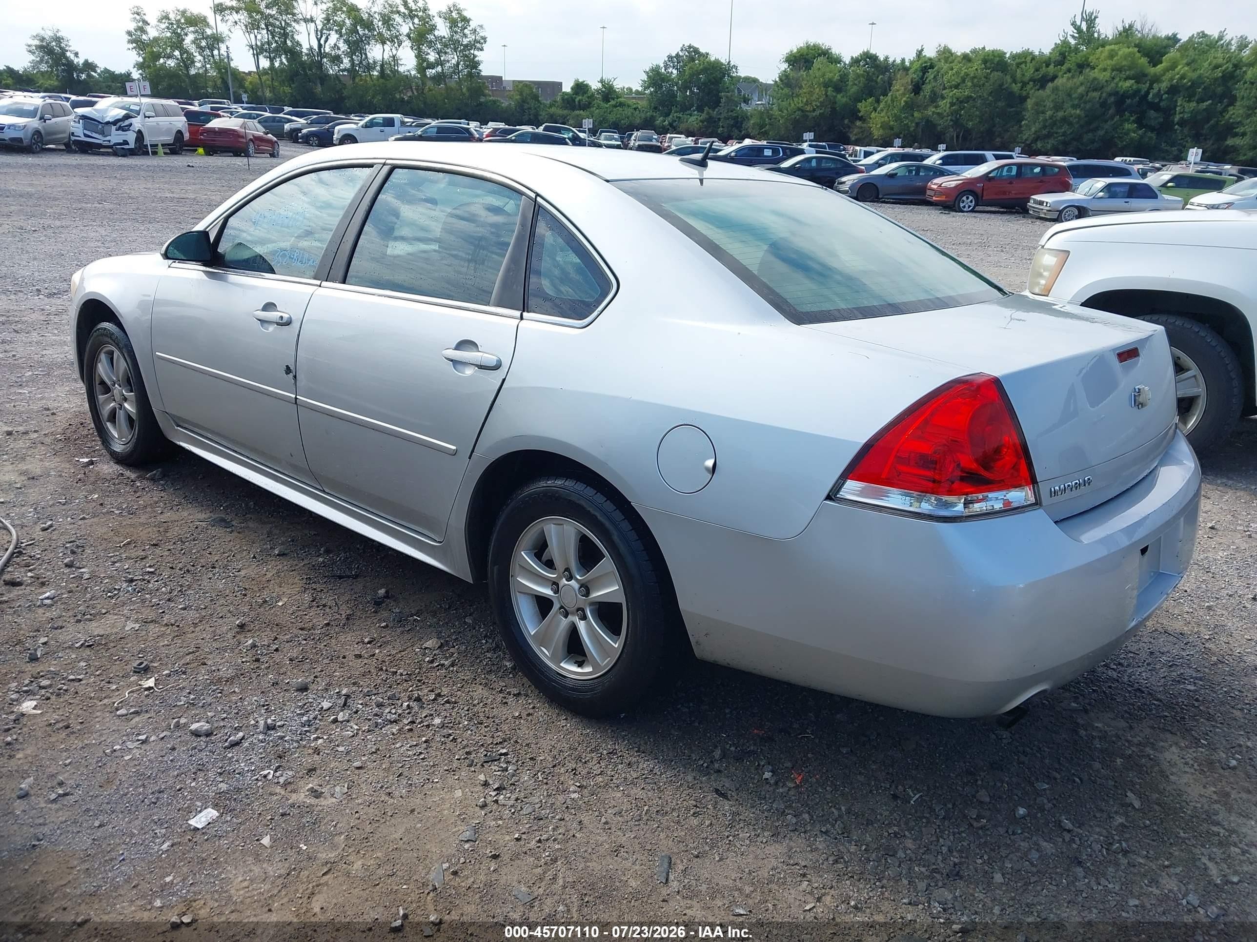 2013 Chevrolet Impala Ls Silver vin: 2G1WF5E33D1168985