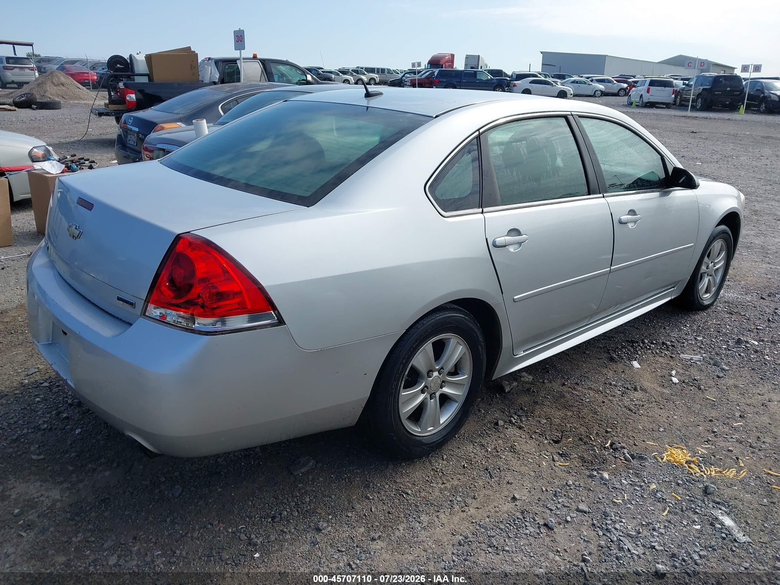2013 Chevrolet Impala Ls Silver vin: 2G1WF5E33D1168985