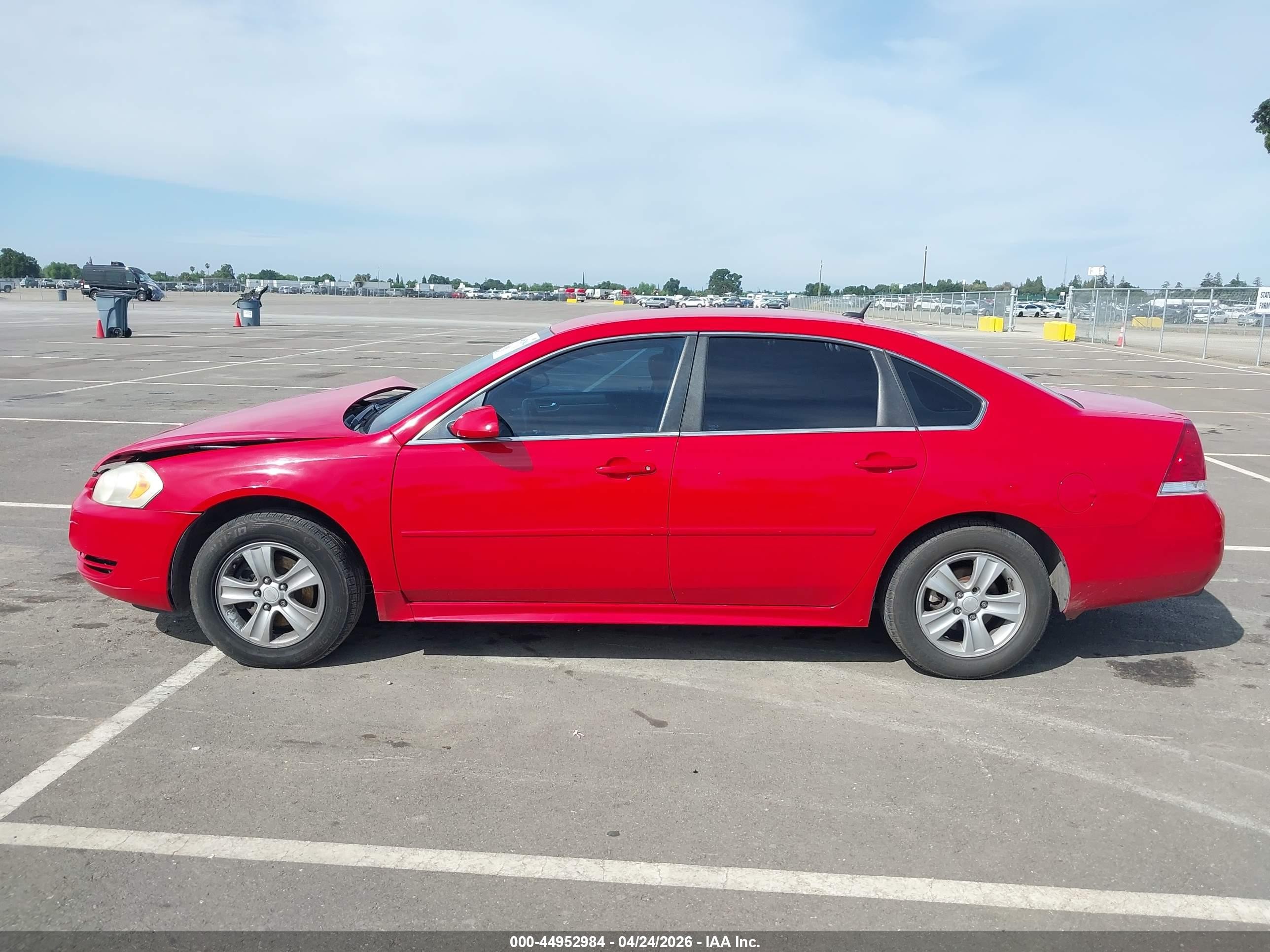 2013 Chevrolet Impala Ls Red vin: 2G1WF5E33D1209843