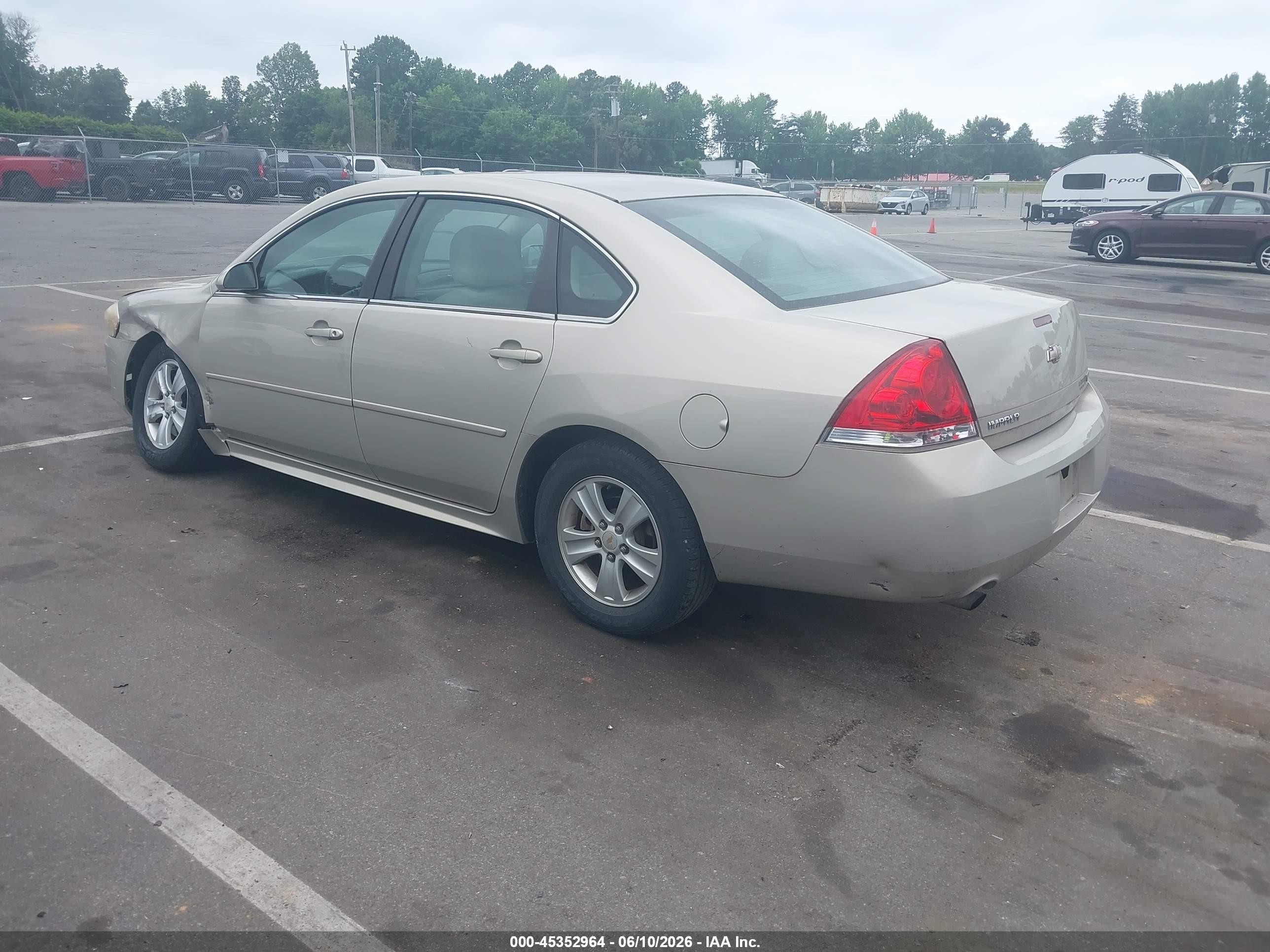 2012 Chevrolet Impala Ls Gold vin: 2G1WF5E34C1148257
