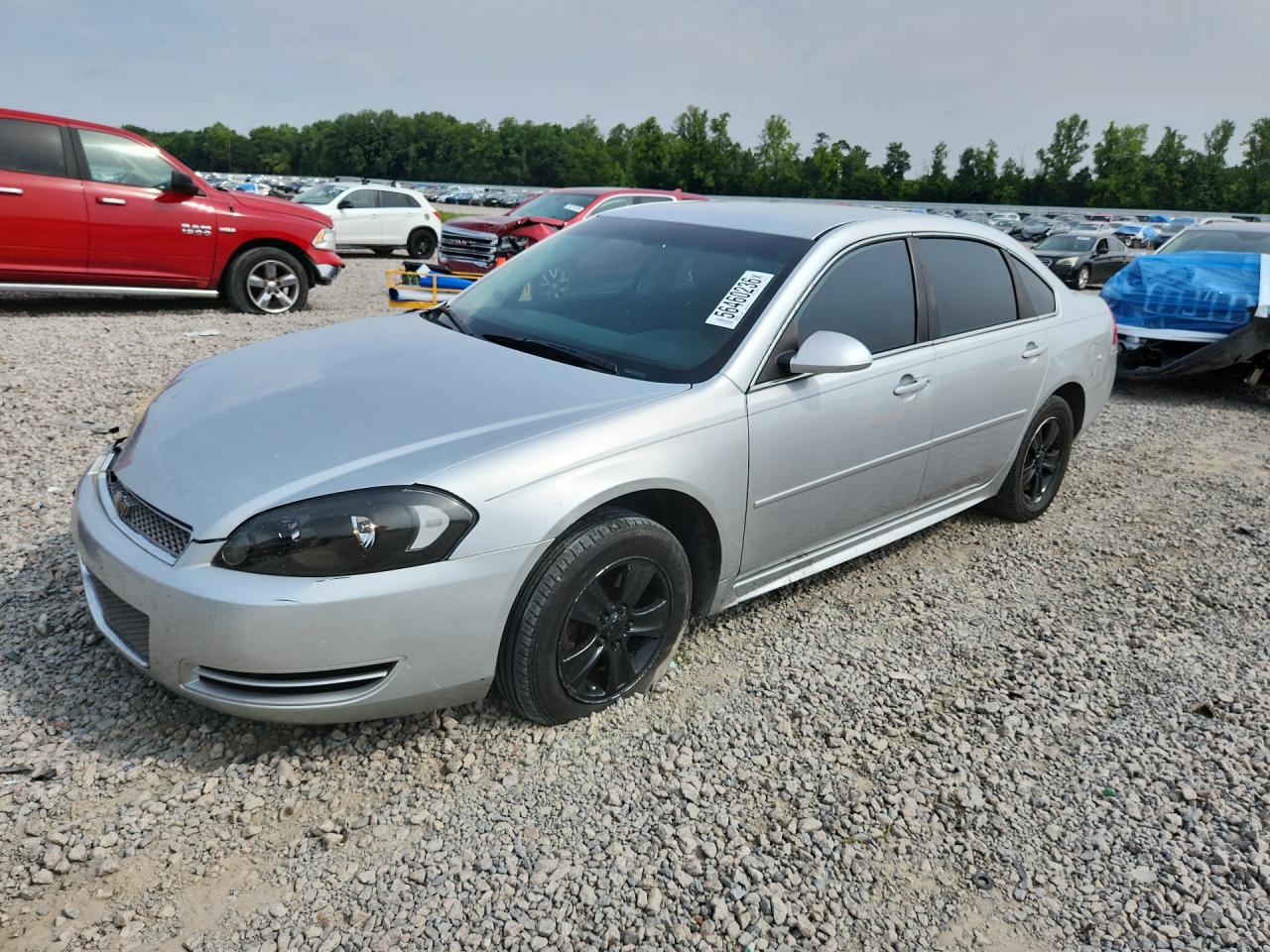 2012 Chevrolet Impala Ls Silver vin: 2G1WF5E34C1157816