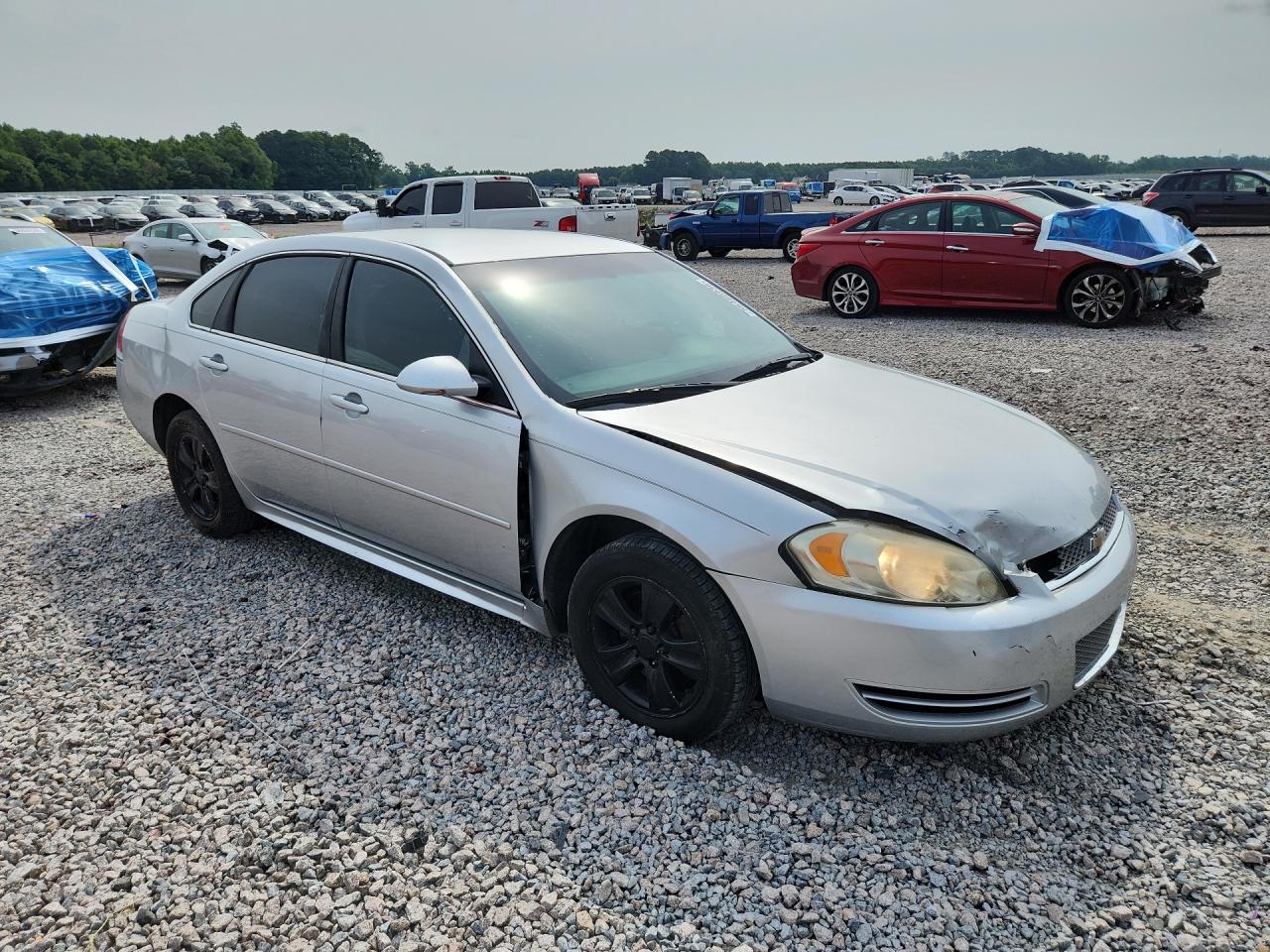 2012 Chevrolet Impala Ls Silver vin: 2G1WF5E34C1157816