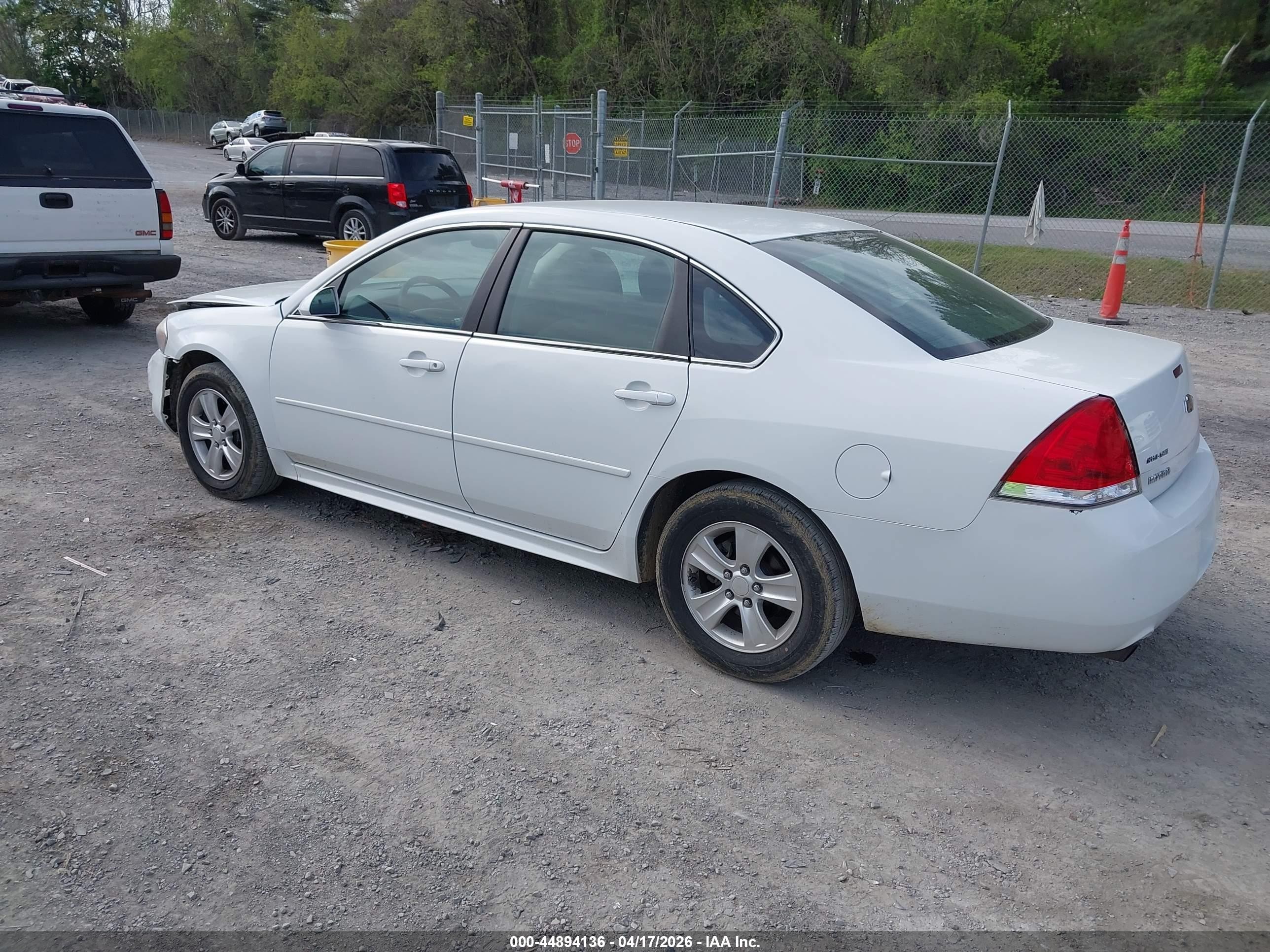 2012 Chevrolet Impala Ls White vin: 2G1WF5E34C1301557