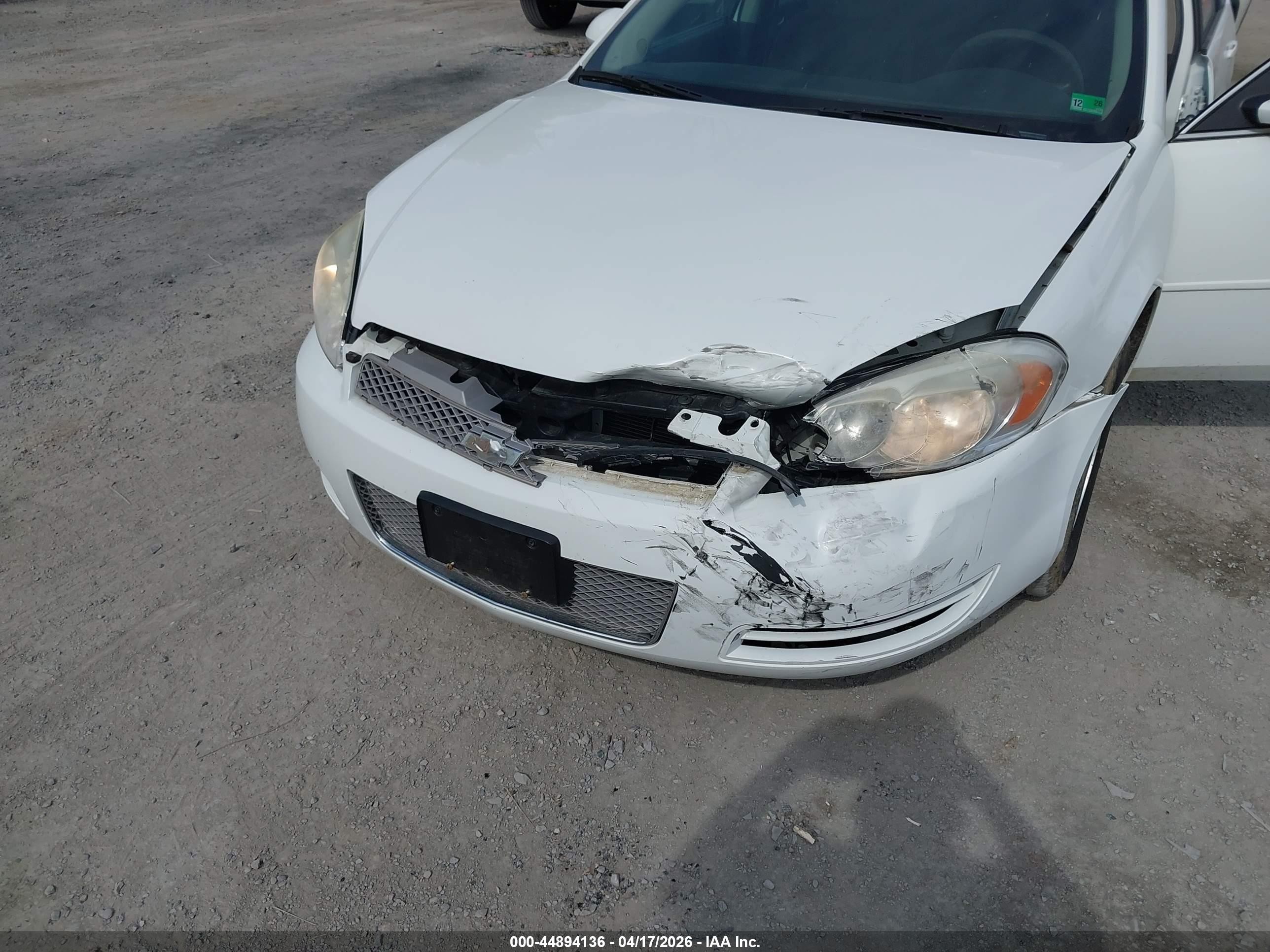 2012 Chevrolet Impala Ls White vin: 2G1WF5E34C1301557