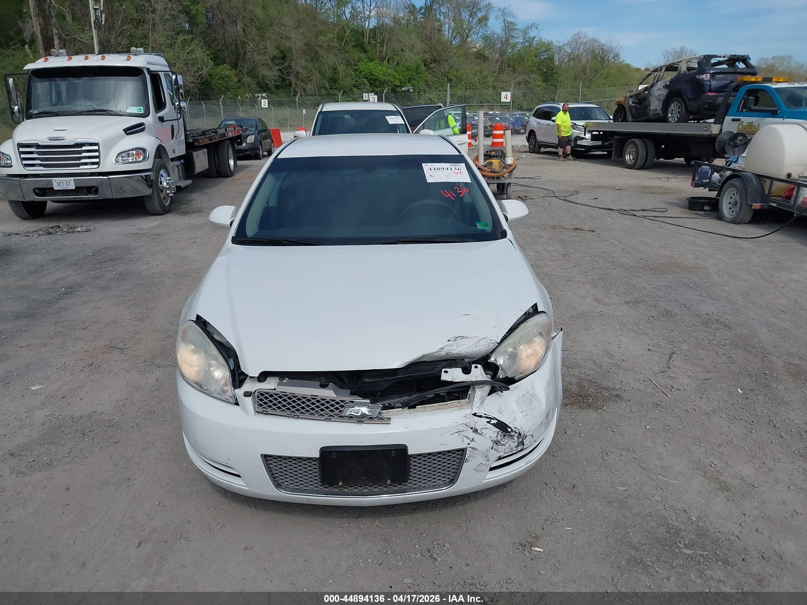 2012 Chevrolet Impala Ls White vin: 2G1WF5E34C1301557