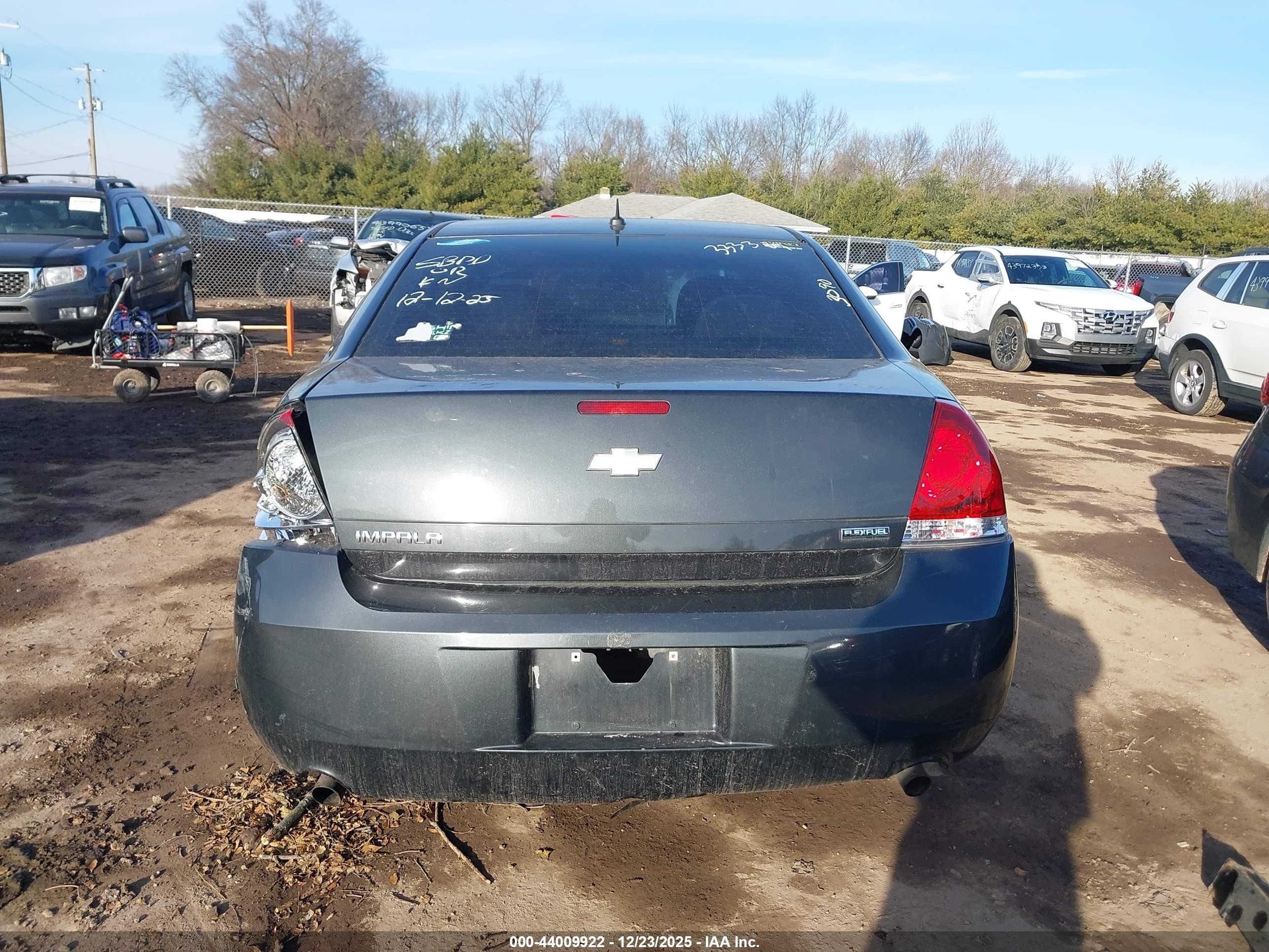 2012 Chevrolet Impala Ls Black vin: 2G1WF5E34C1333389