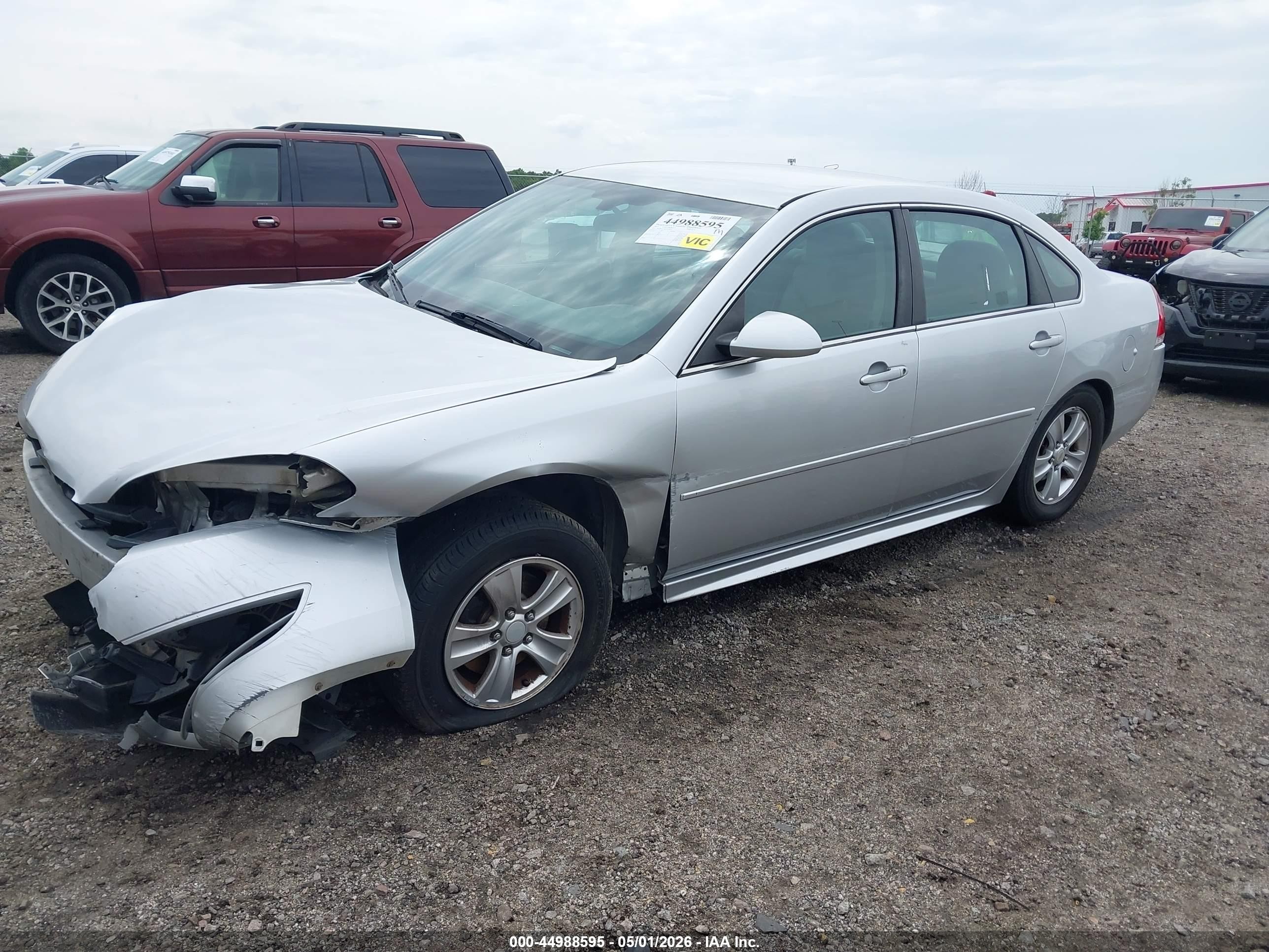2012 Chevrolet Impala Ls Silver vin: 2G1WF5E34C1333876