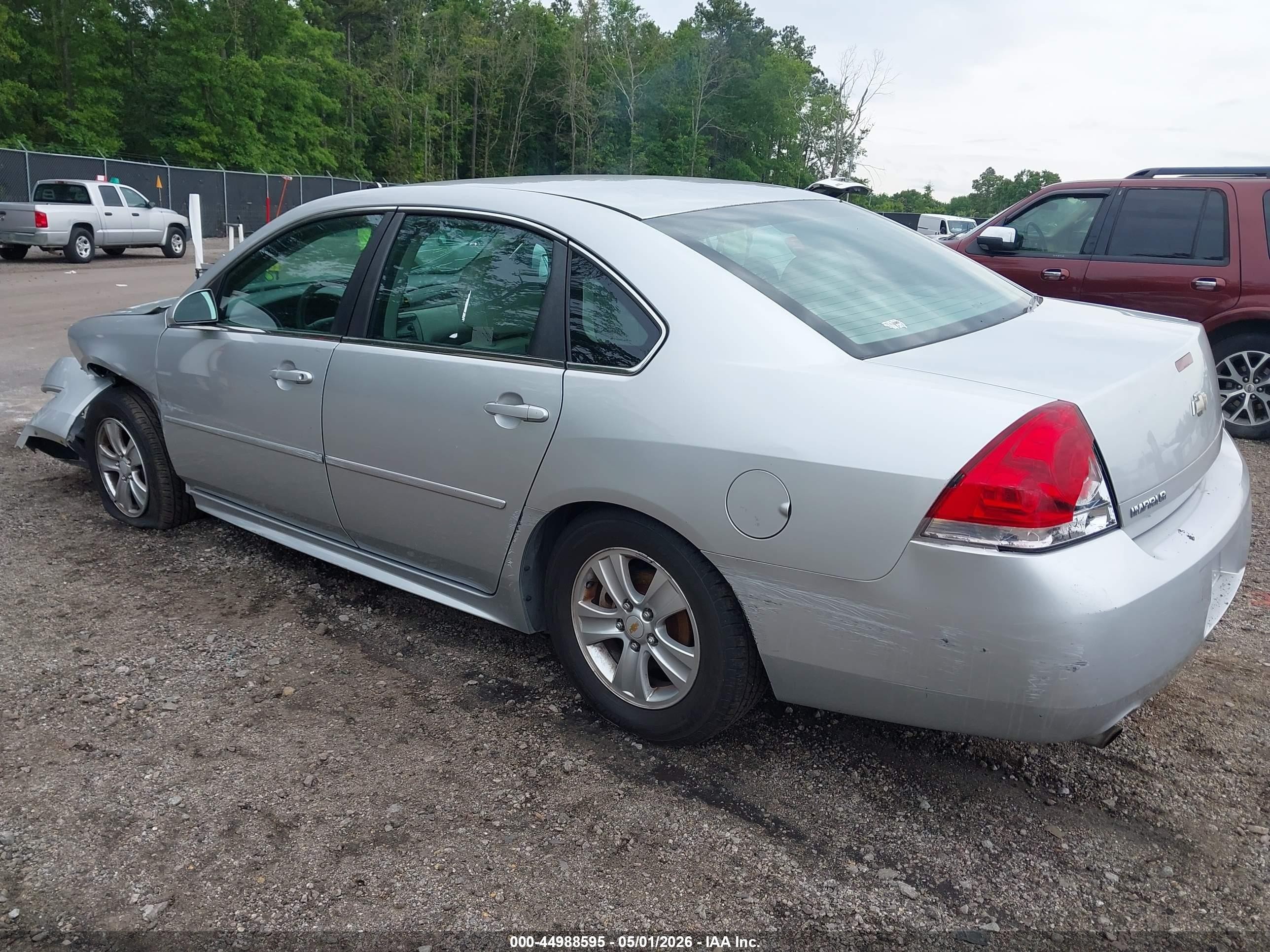 2012 Chevrolet Impala Ls Silver vin: 2G1WF5E34C1333876