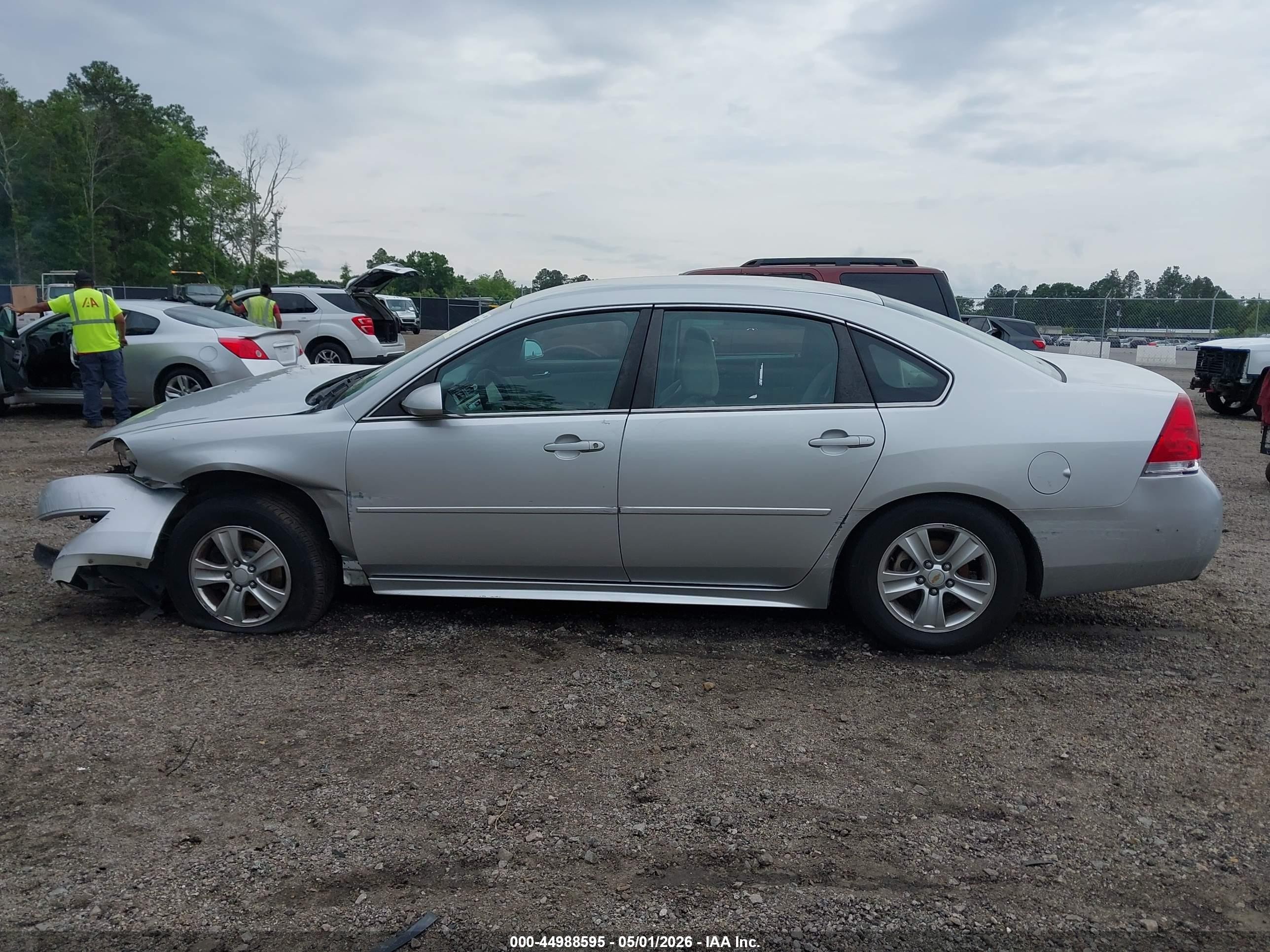 2012 Chevrolet Impala Ls Silver vin: 2G1WF5E34C1333876