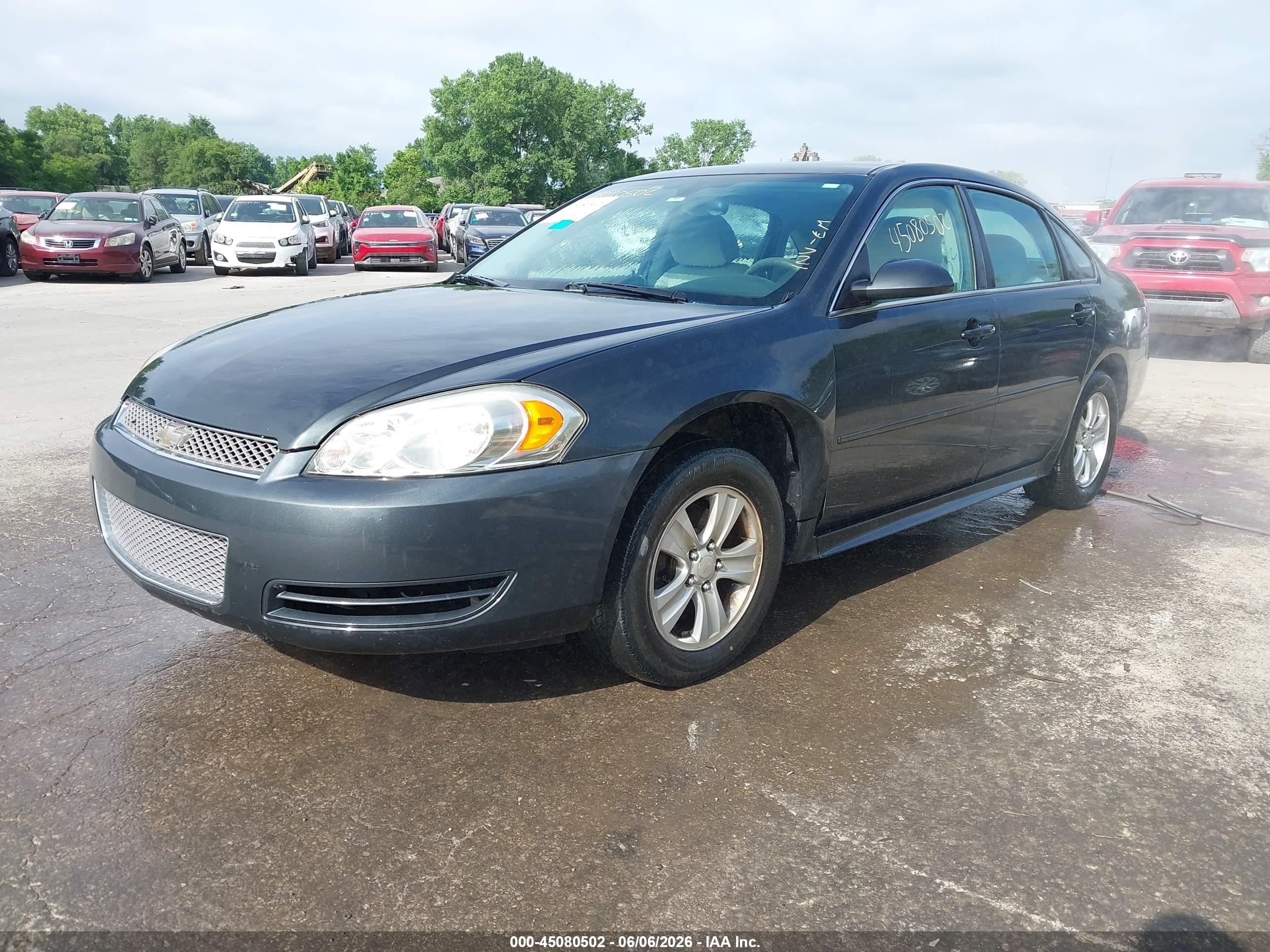 2013 Chevrolet Impala Ls Gray vin: 2G1WF5E34D1264690