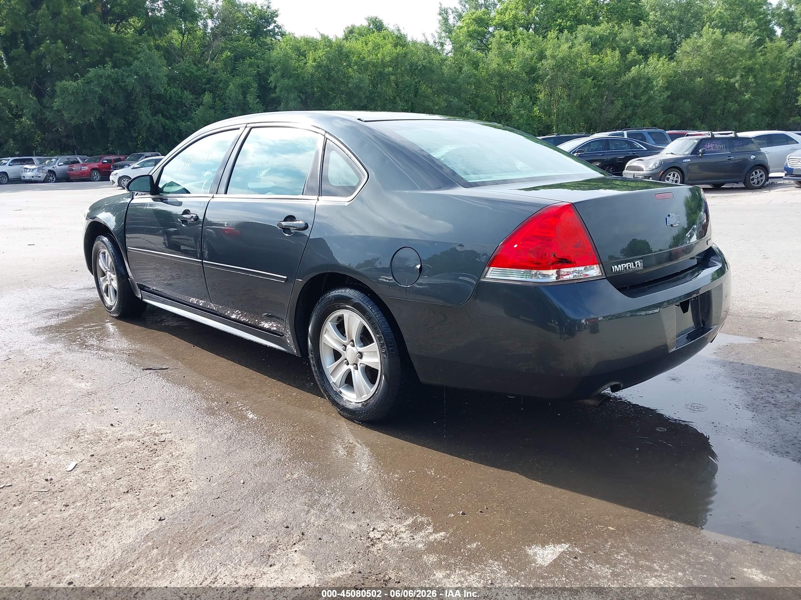2013 Chevrolet Impala Ls Gray vin: 2G1WF5E34D1264690