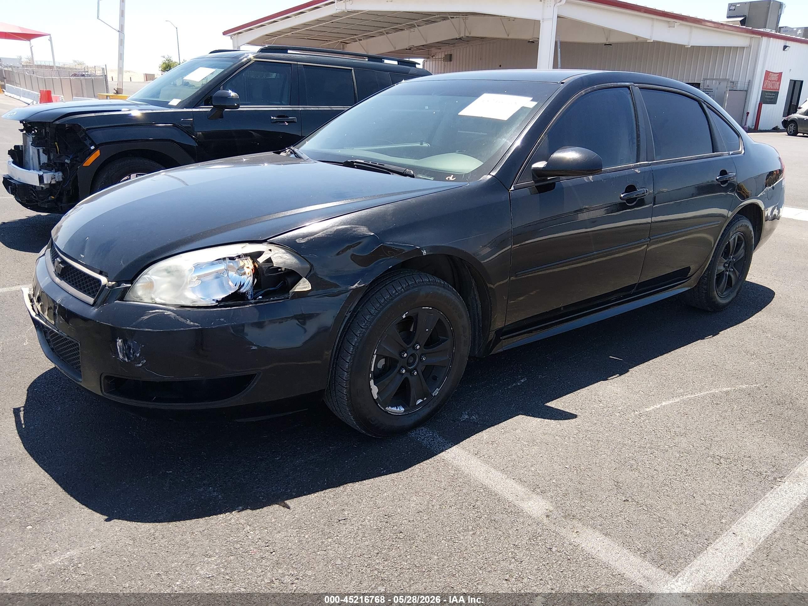 2012 Chevrolet Impala Ls Black vin: 2G1WF5E35C1153063
