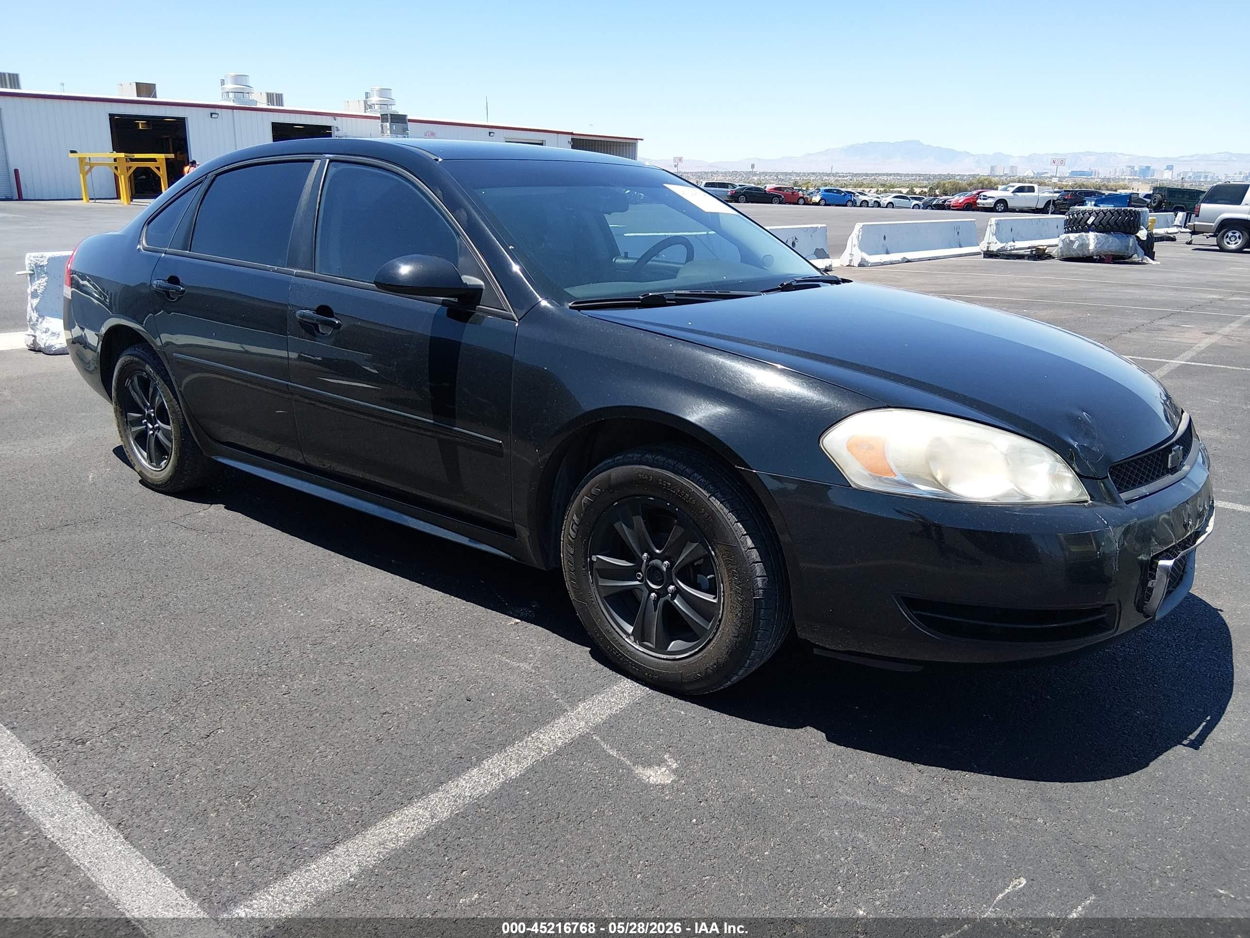 2012 Chevrolet Impala Ls Black vin: 2G1WF5E35C1153063