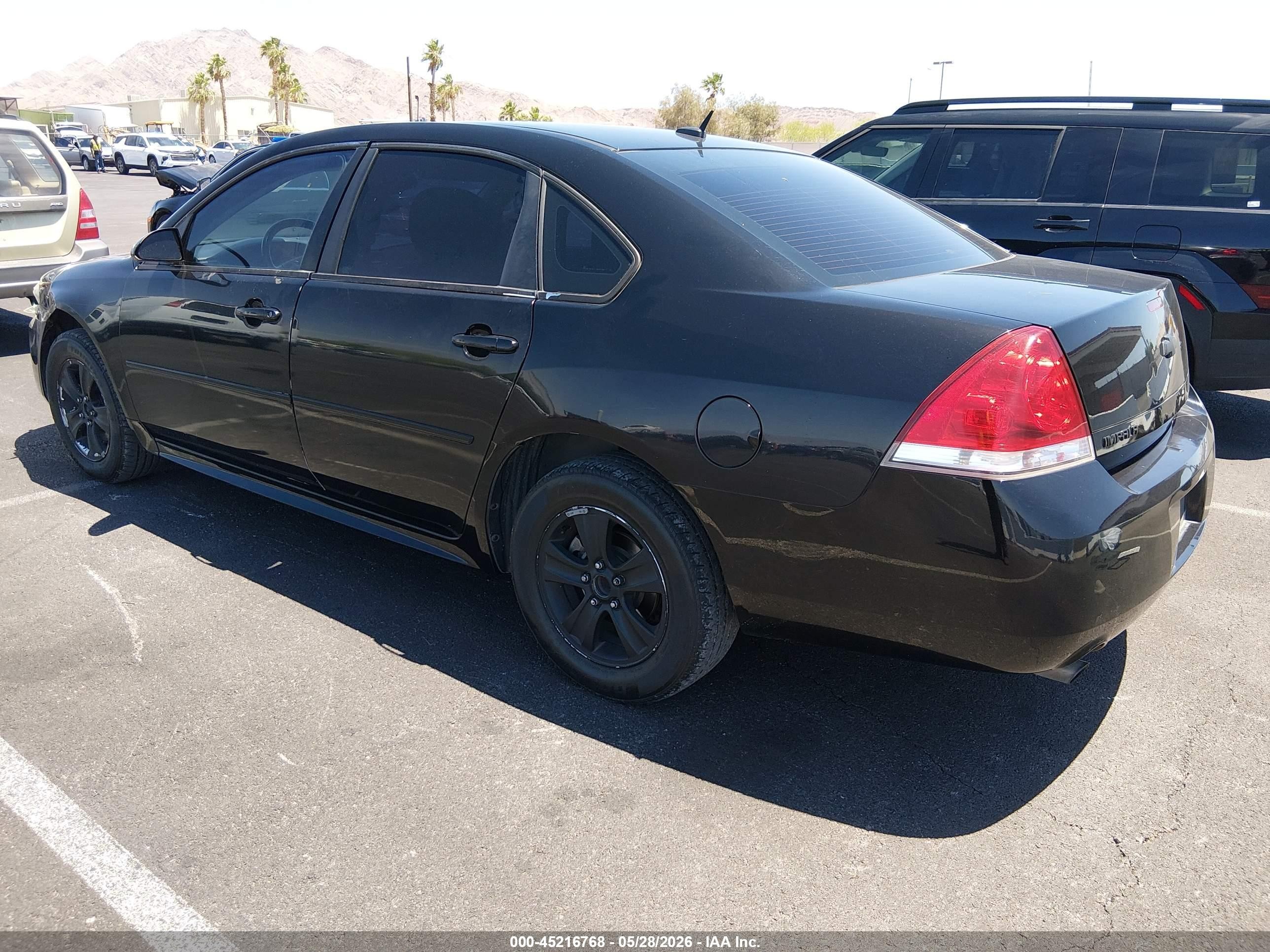2012 Chevrolet Impala Ls Black vin: 2G1WF5E35C1153063
