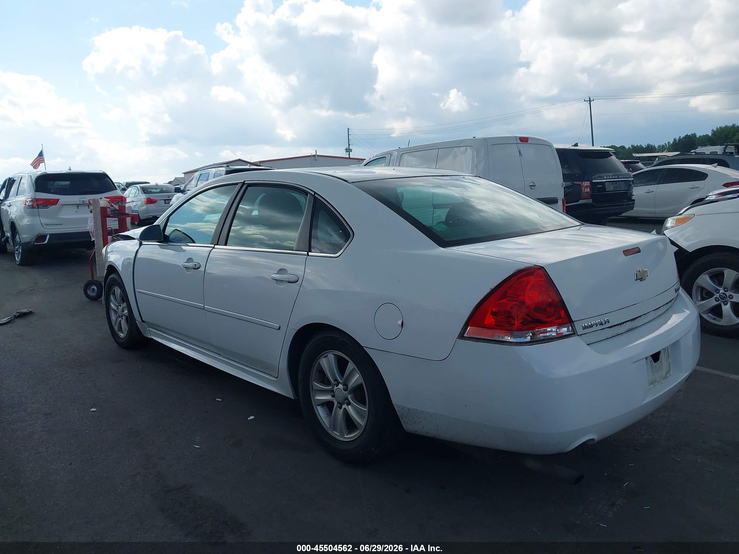 2012 Chevrolet Impala Ls White vin: 2G1WF5E35C1175886