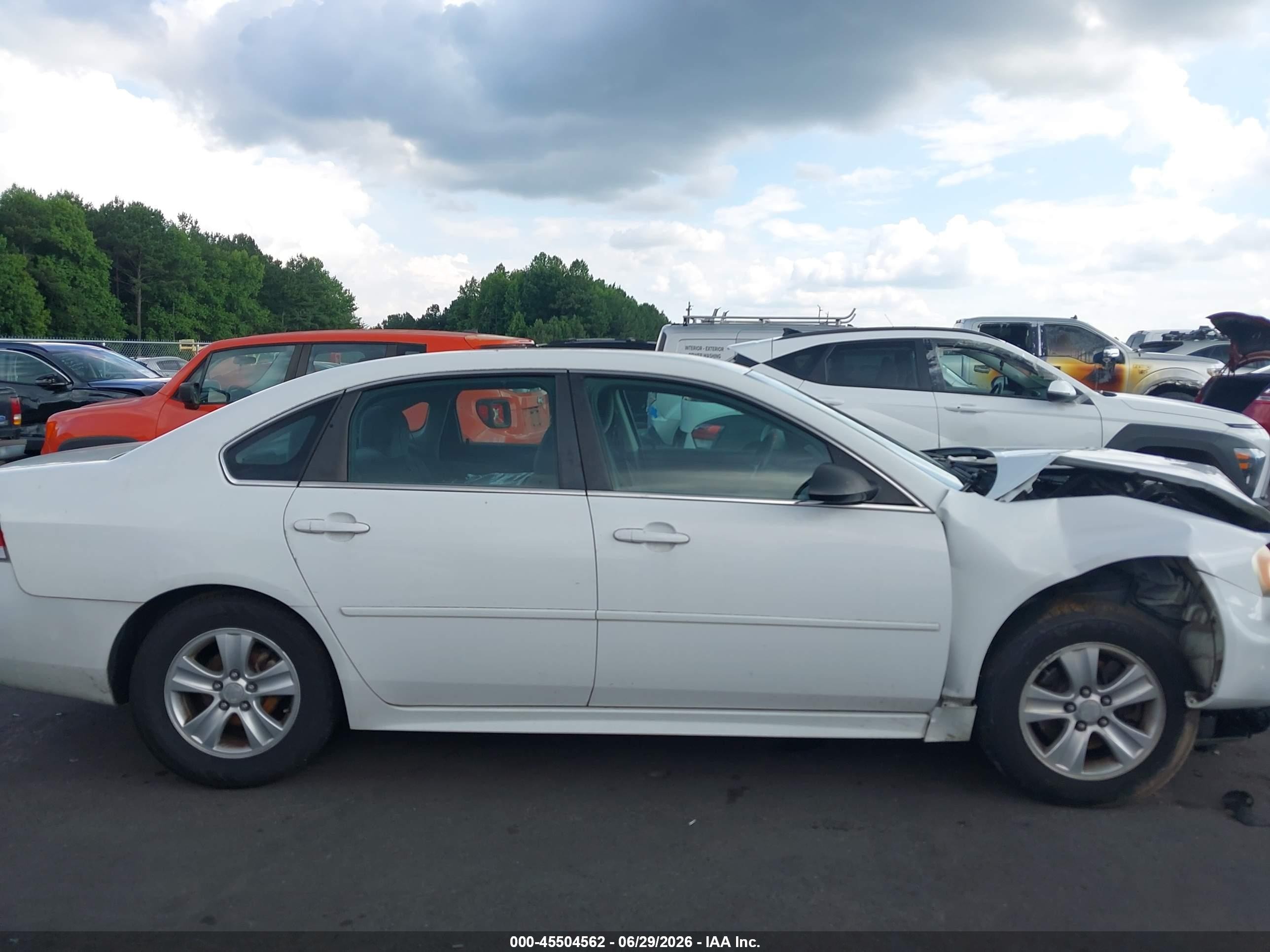 2012 Chevrolet Impala Ls White vin: 2G1WF5E35C1175886