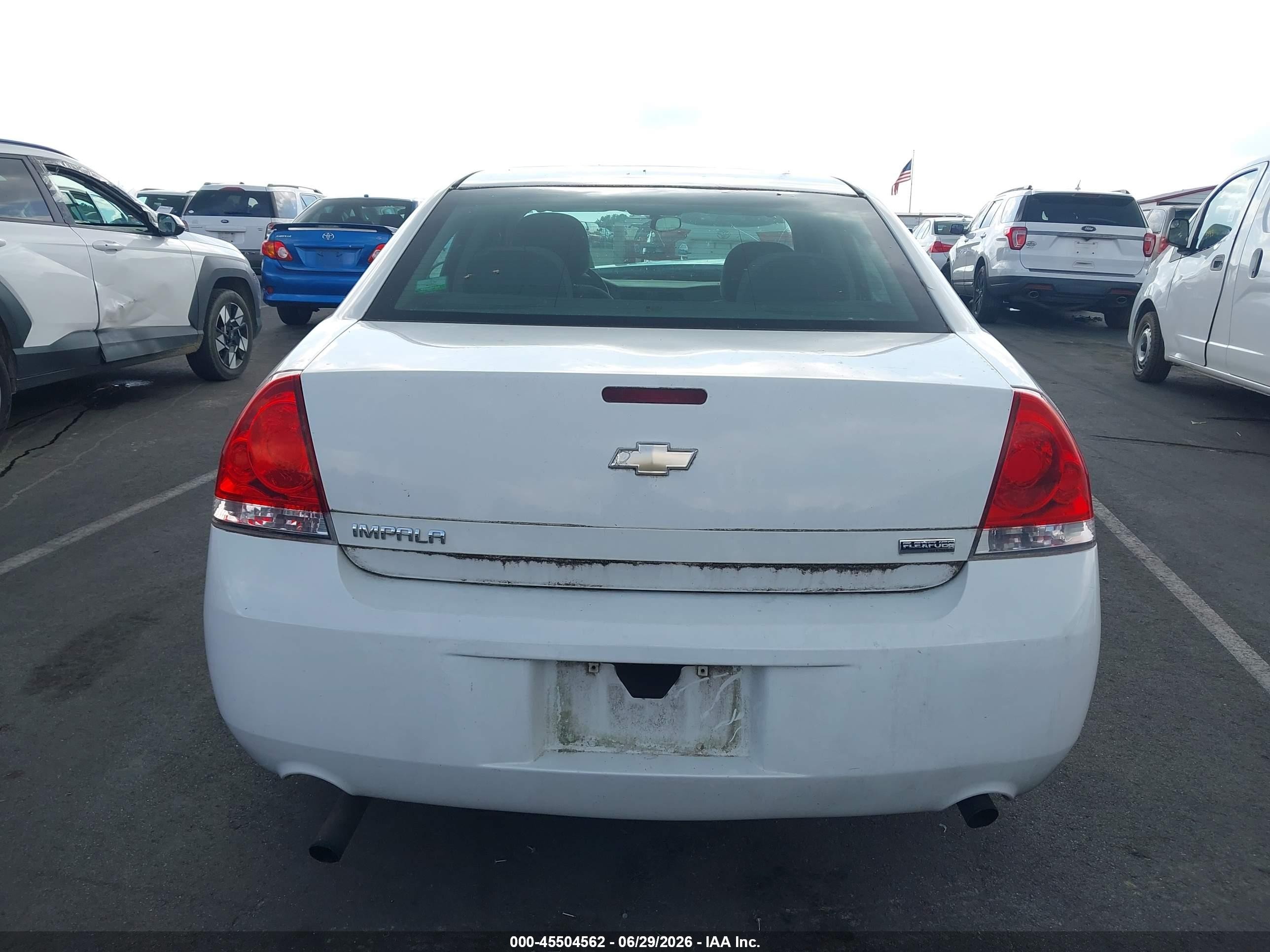 2012 Chevrolet Impala Ls White vin: 2G1WF5E35C1175886