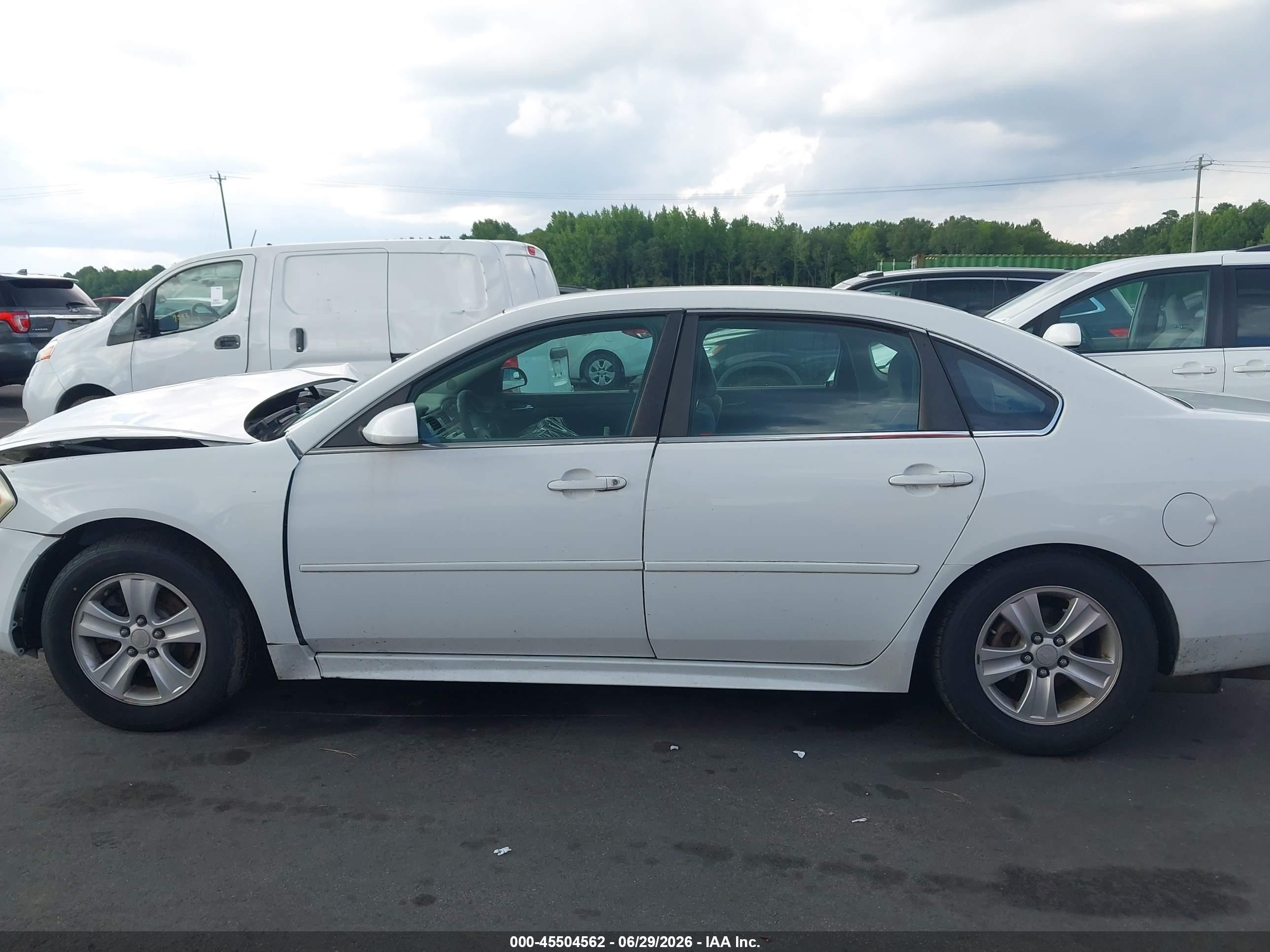 2012 Chevrolet Impala Ls White vin: 2G1WF5E35C1175886
