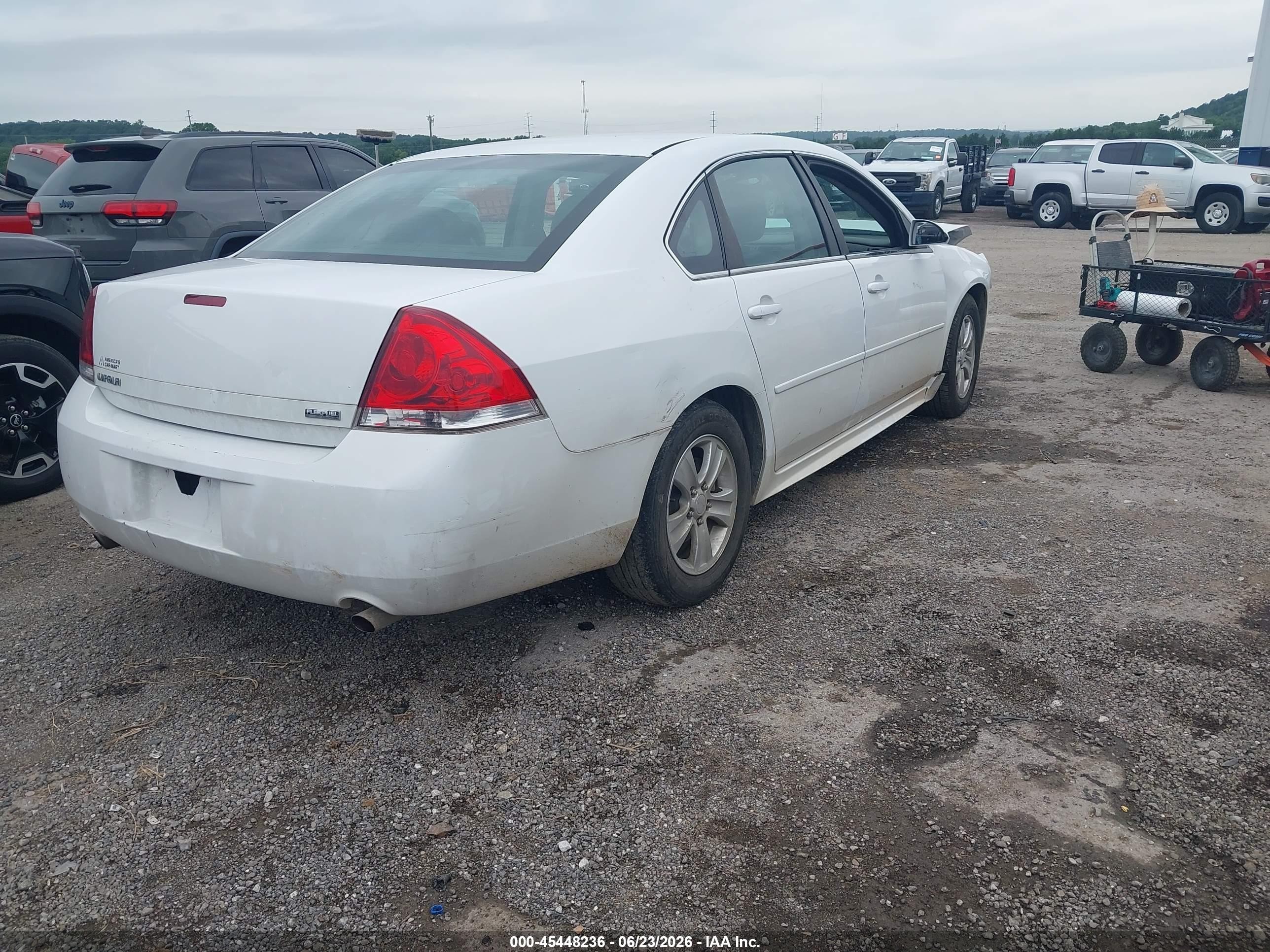 2012 Chevrolet Impala Ls White vin: 2G1WF5E35C1268259