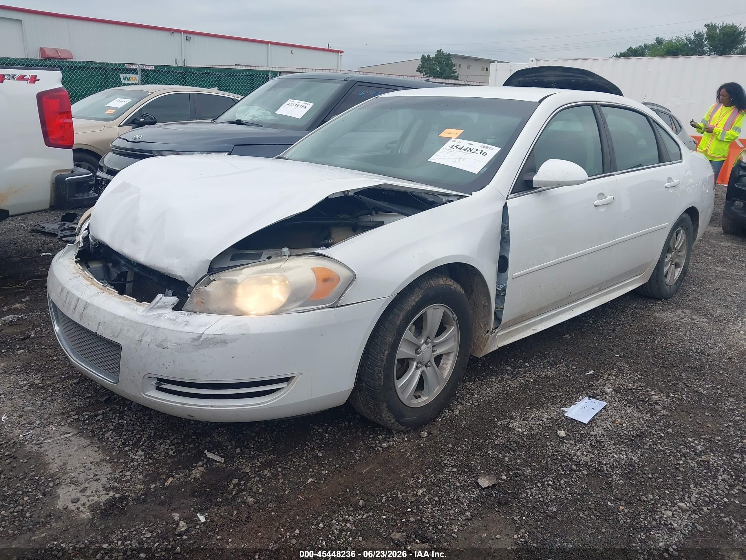 2012 Chevrolet Impala Ls White vin: 2G1WF5E35C1268259