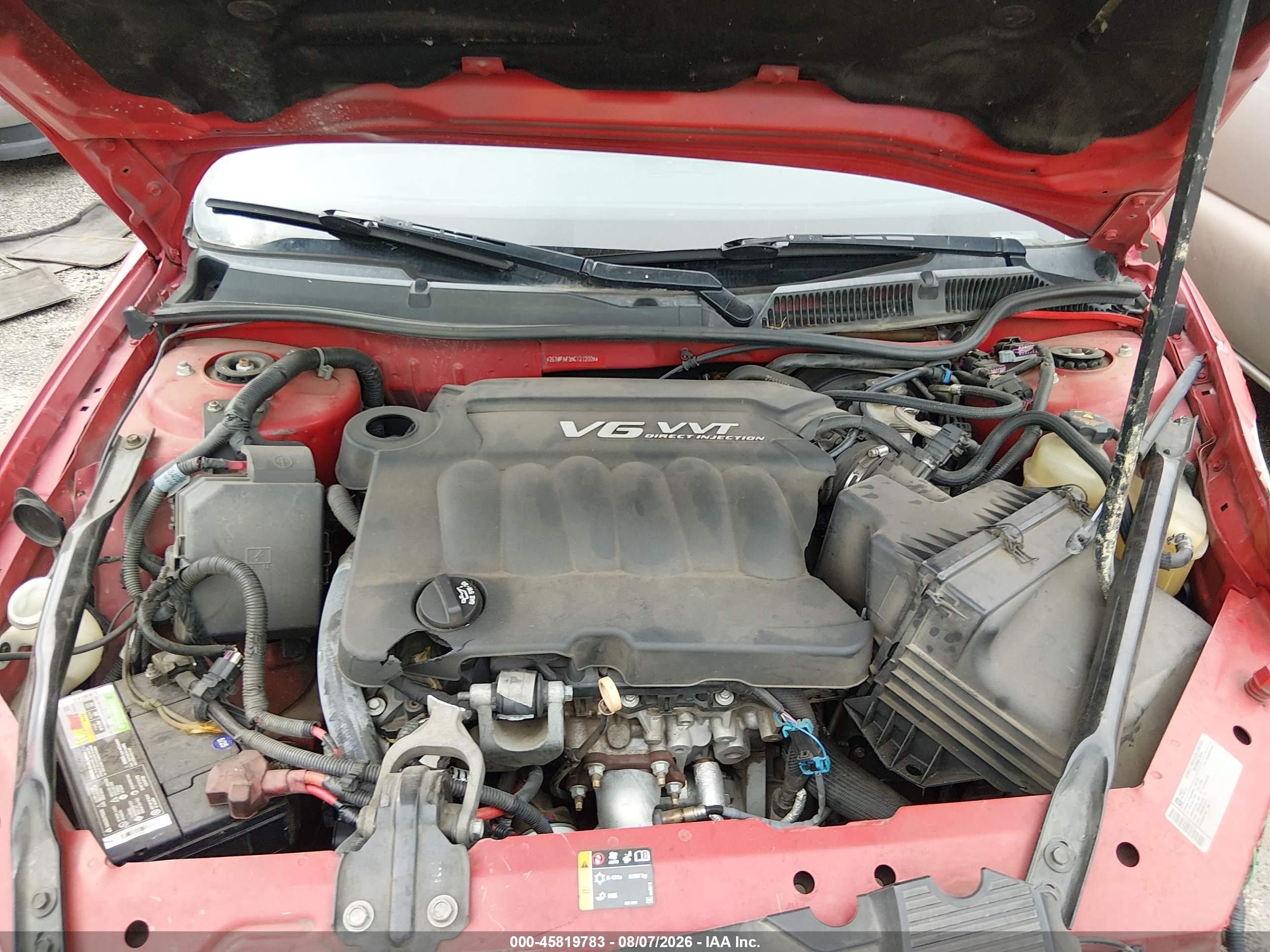 2012 Chevrolet Impala Ls Red vin: 2G1WF5E35C1272005