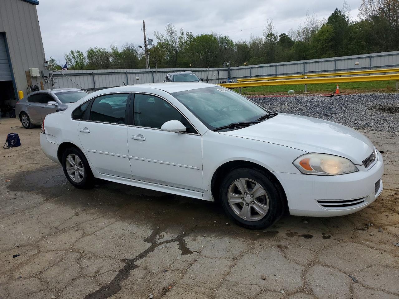 2012 Chevrolet Impala Ls White vin: 2G1WF5E35C1328489