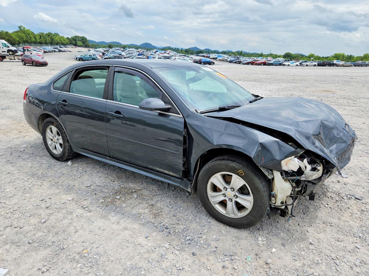2013 Chevrolet Impala Ls Charcoal vin: 2G1WF5E35D1109517