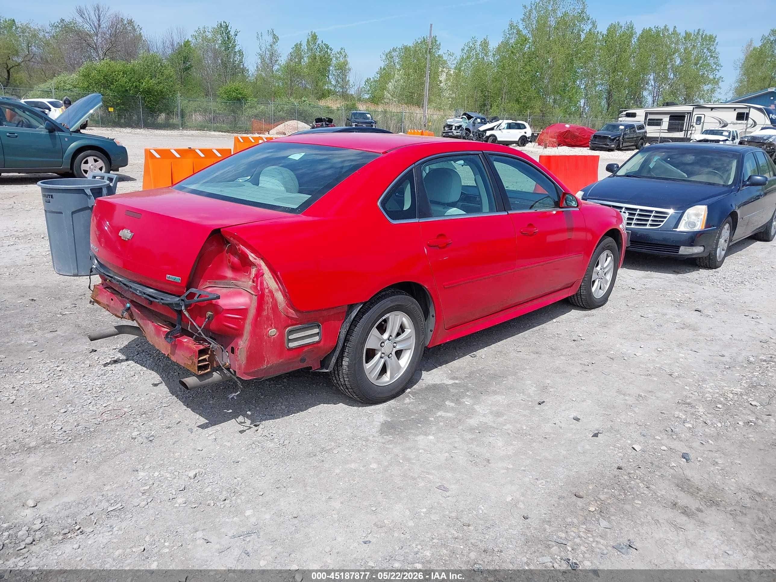 2013 Chevrolet Impala Ls Red vin: 2G1WF5E35D1140315