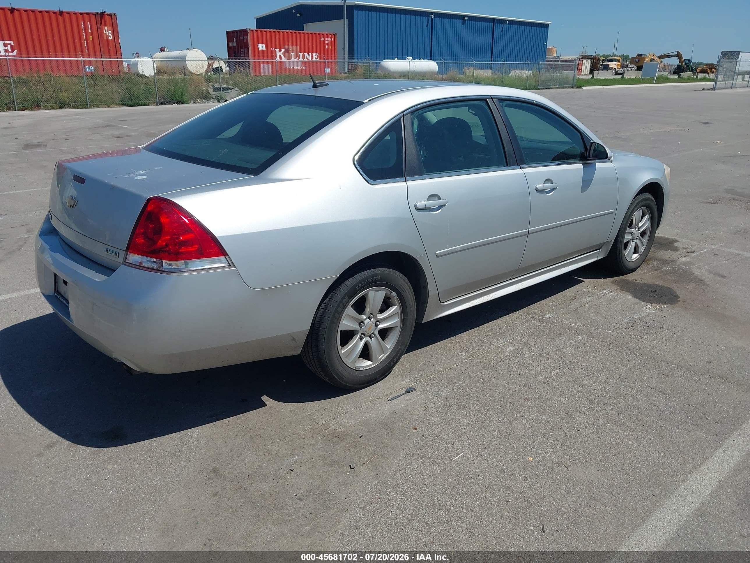 2013 Chevrolet Impala Ls Silver vin: 2G1WF5E35D1142548