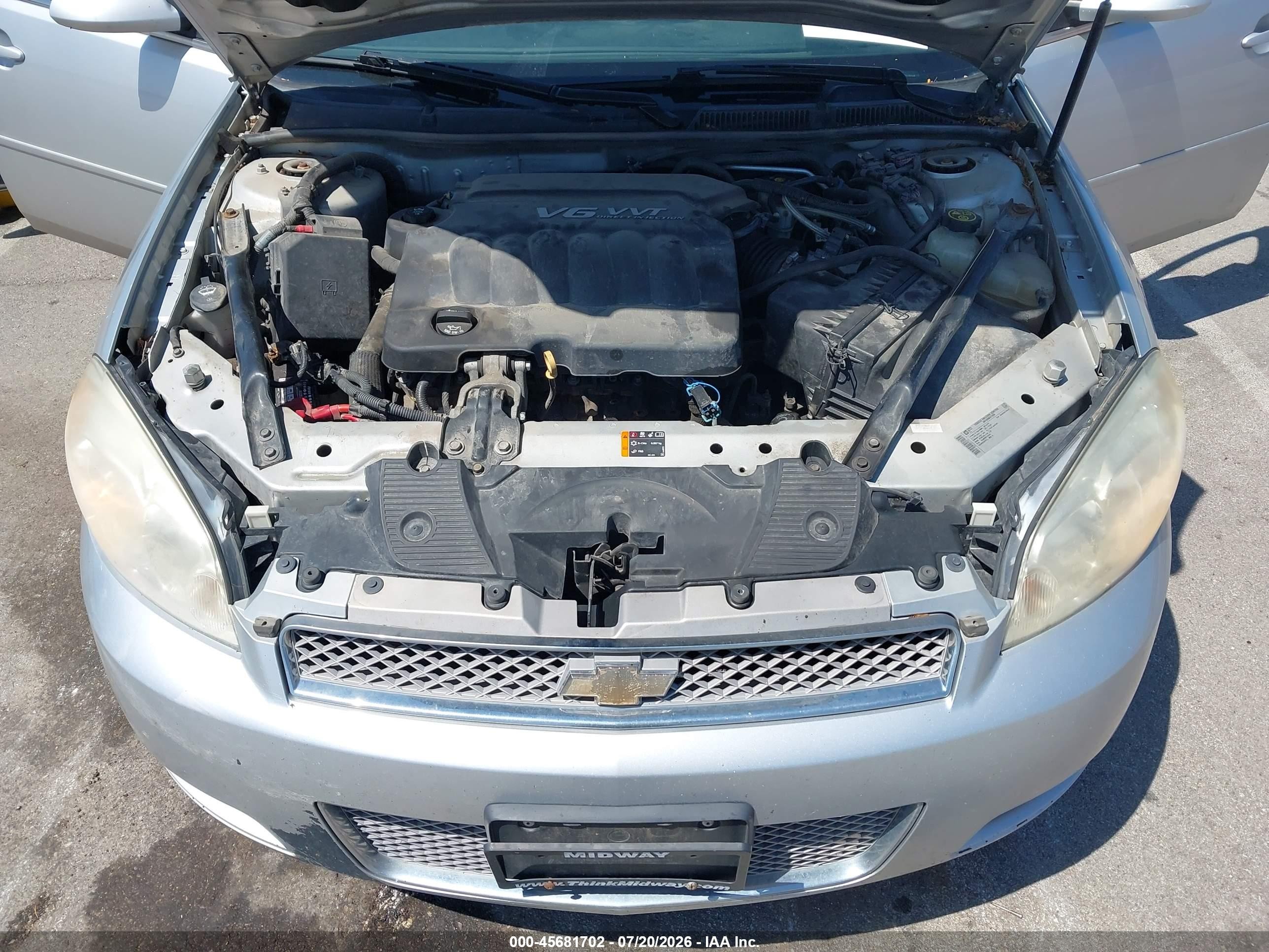 2013 Chevrolet Impala Ls Silver vin: 2G1WF5E35D1142548