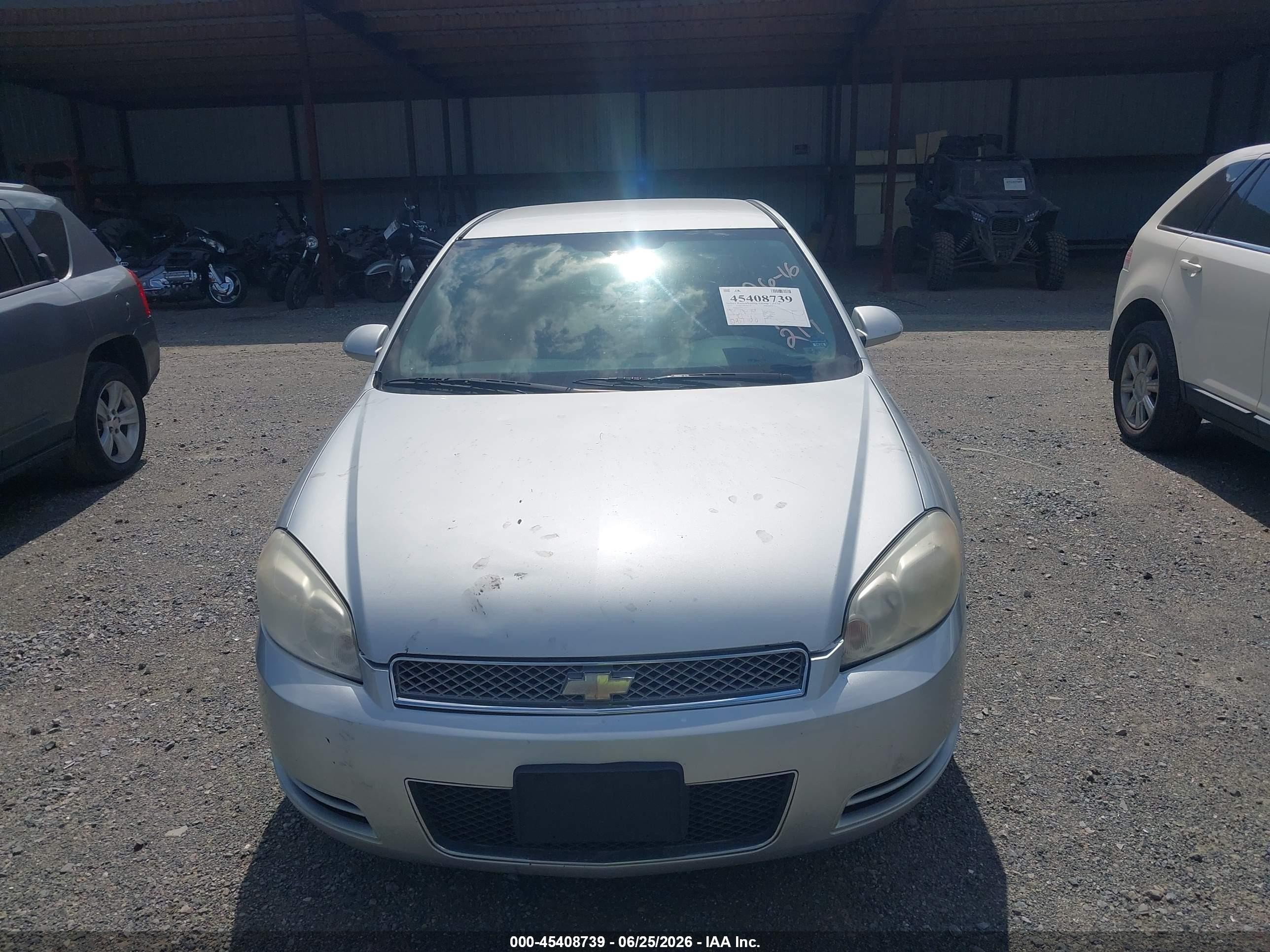 2012 Chevrolet Impala Ls Silver vin: 2G1WF5E36C1131217