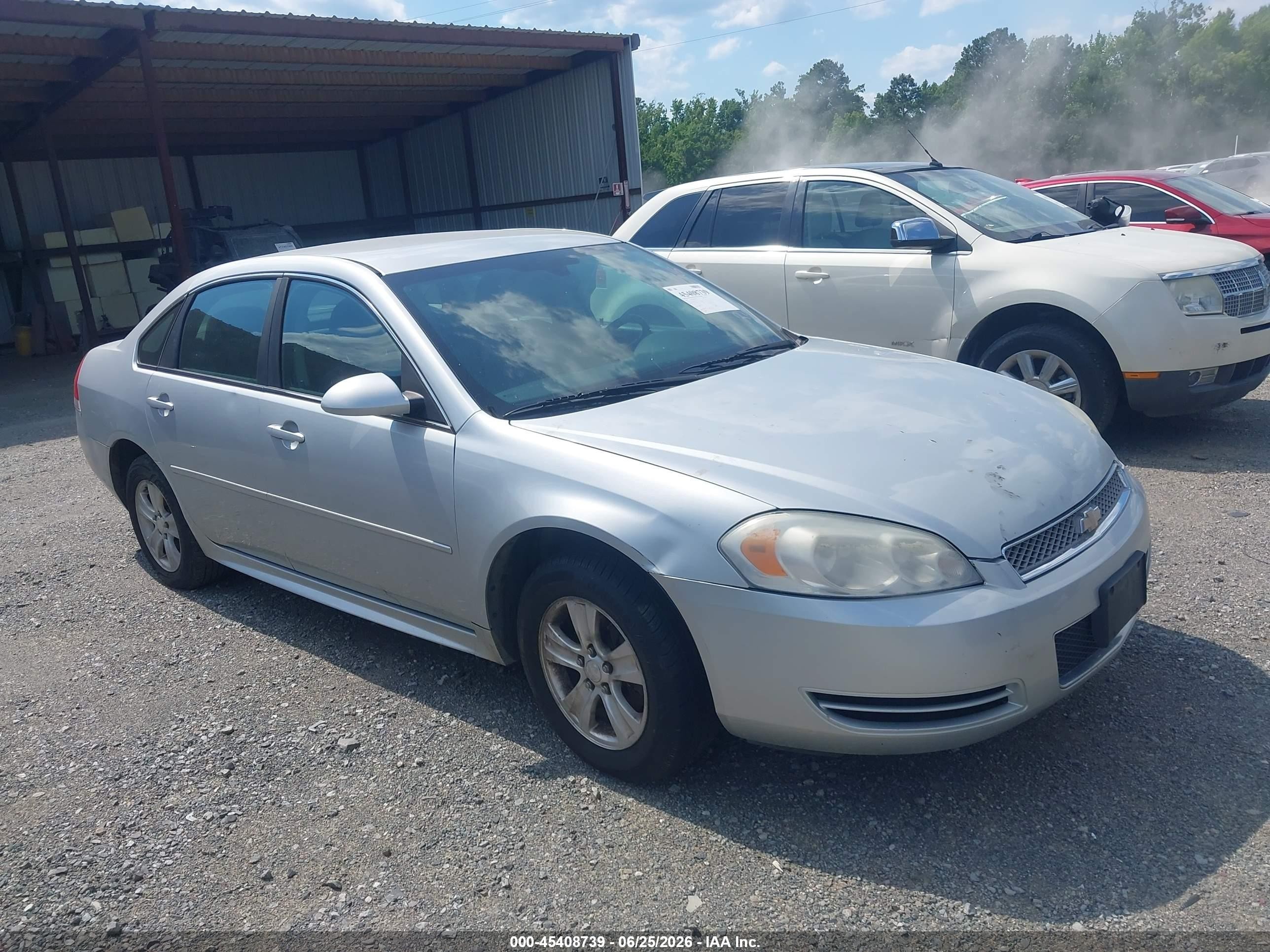 2012 Chevrolet Impala Ls Silver vin: 2G1WF5E36C1131217