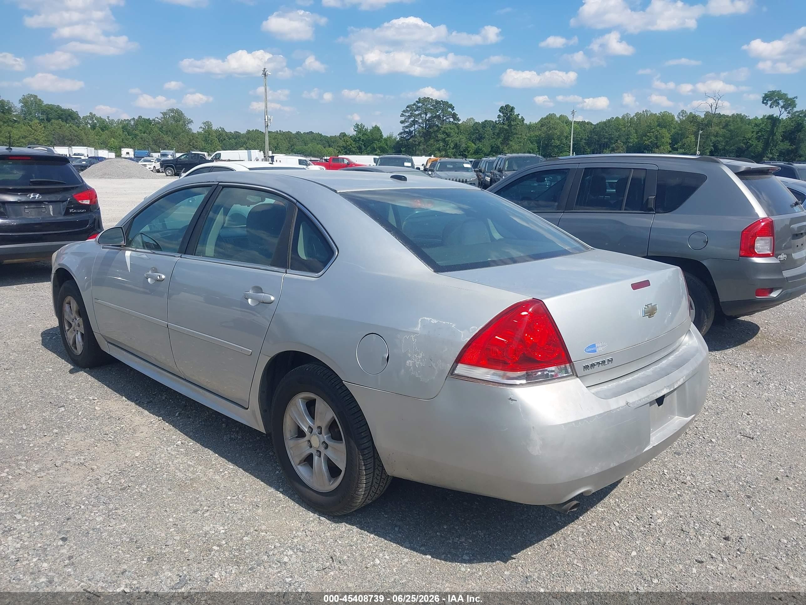 2012 Chevrolet Impala Ls Silver vin: 2G1WF5E36C1131217