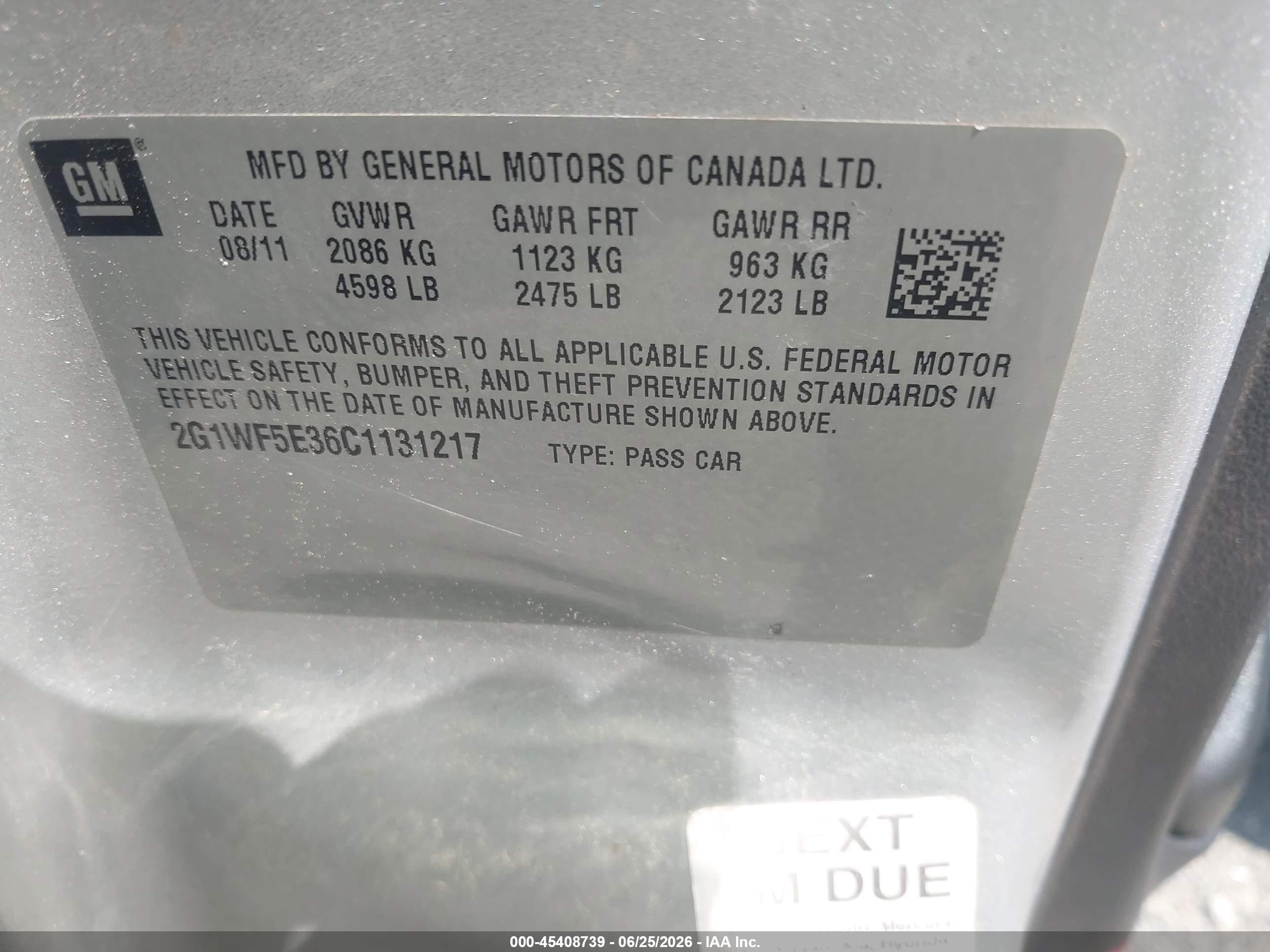 2012 Chevrolet Impala Ls Silver vin: 2G1WF5E36C1131217
