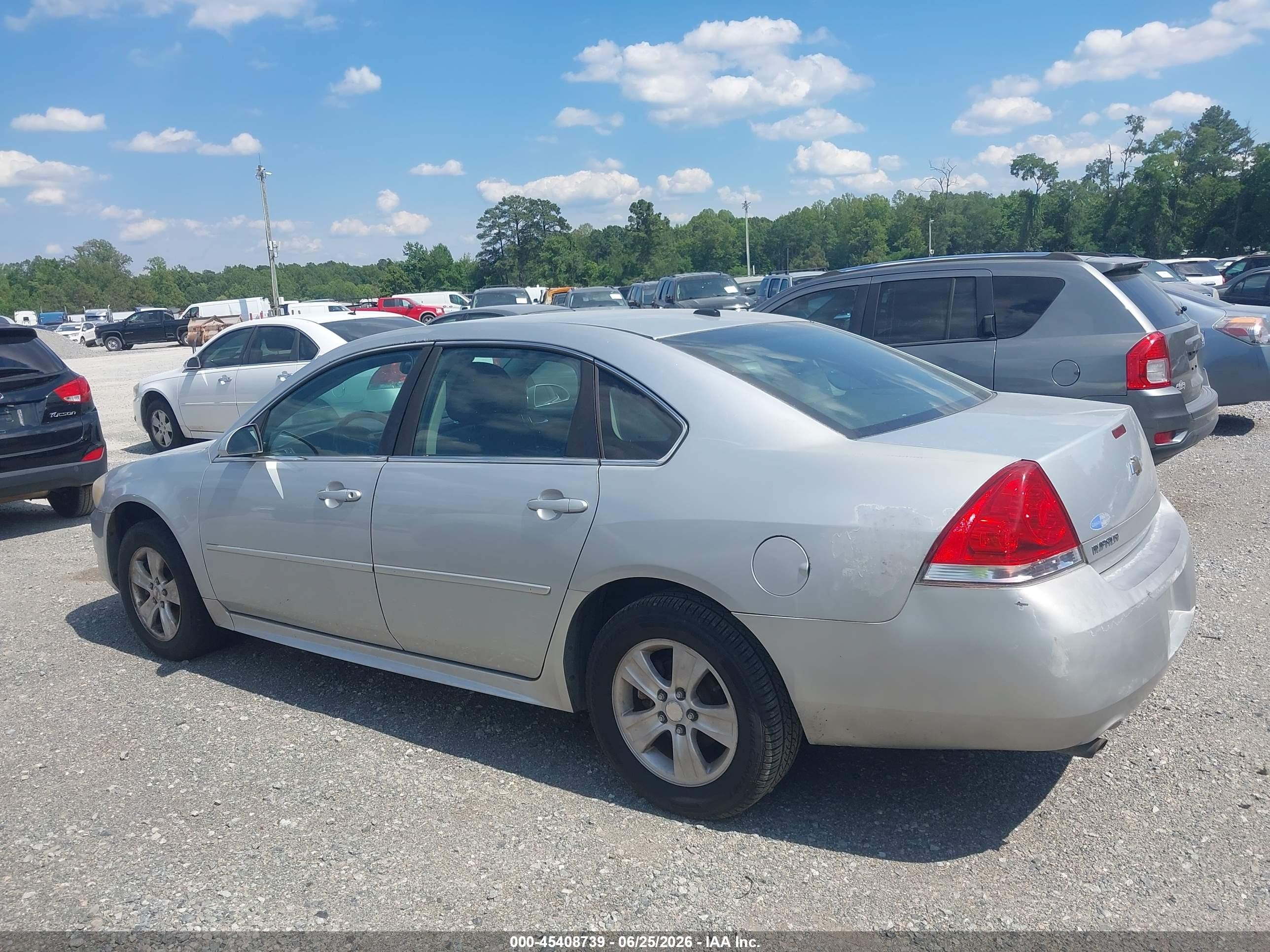 2012 Chevrolet Impala Ls Silver vin: 2G1WF5E36C1131217