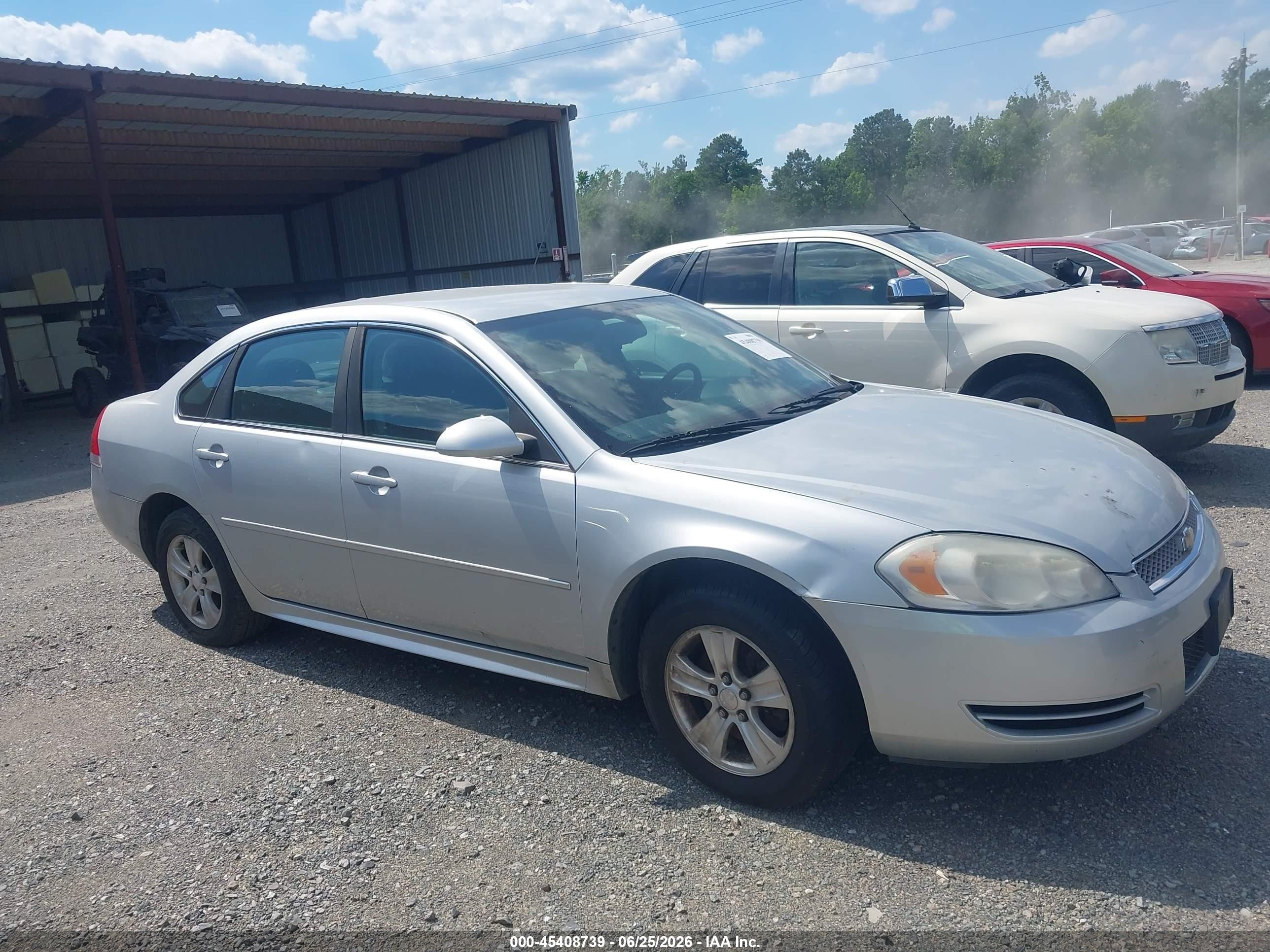 2012 Chevrolet Impala Ls Silver vin: 2G1WF5E36C1131217